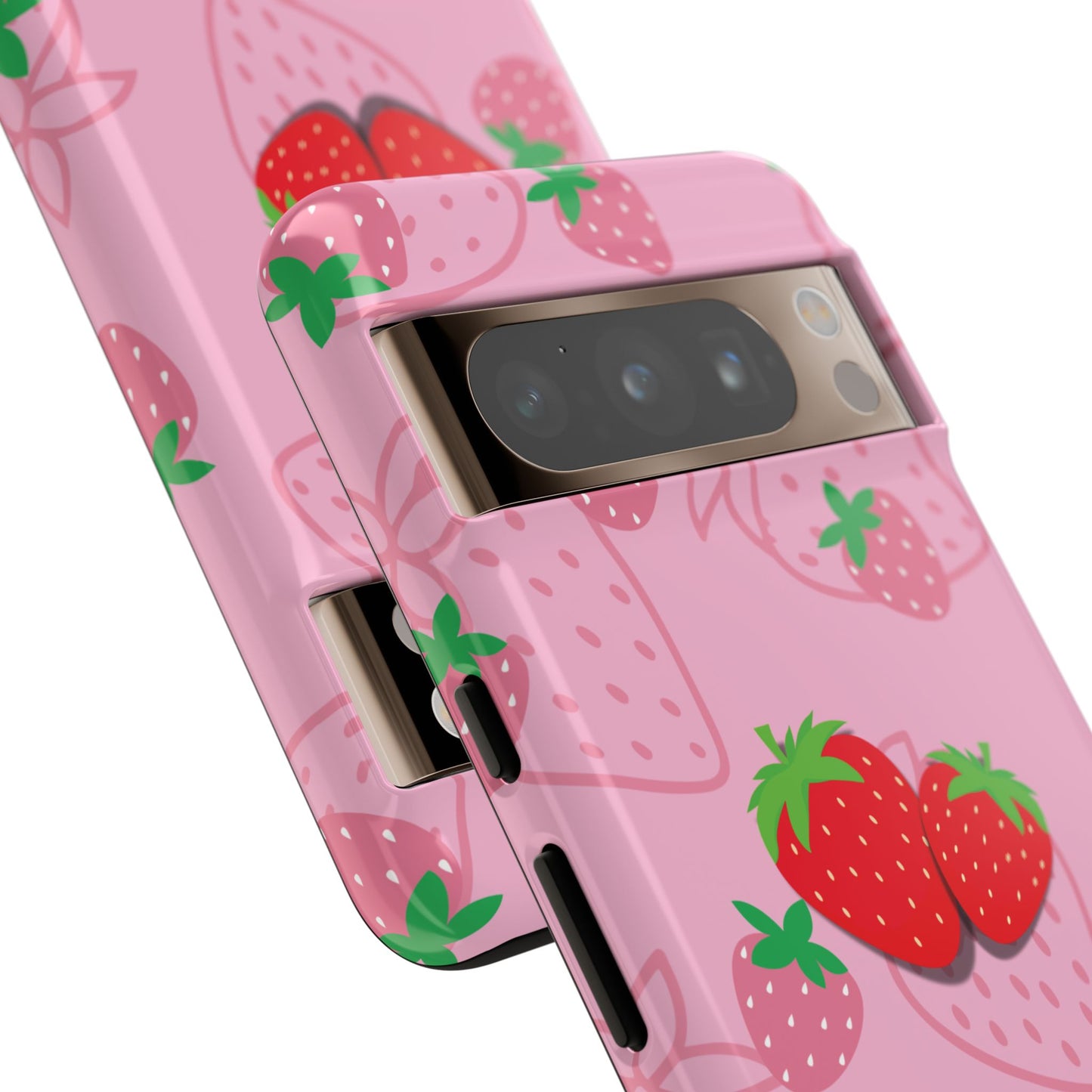 Fresa Jugosa - Funda Resistente para Google Pixel (Brillante)
