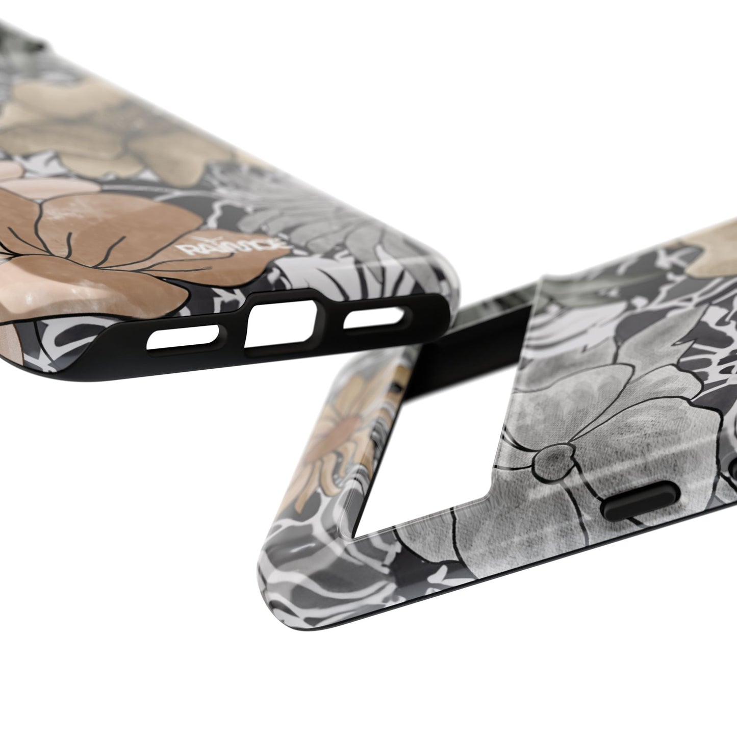 Funda resistente con diseño floral rústico para Google Pixel (brillante)