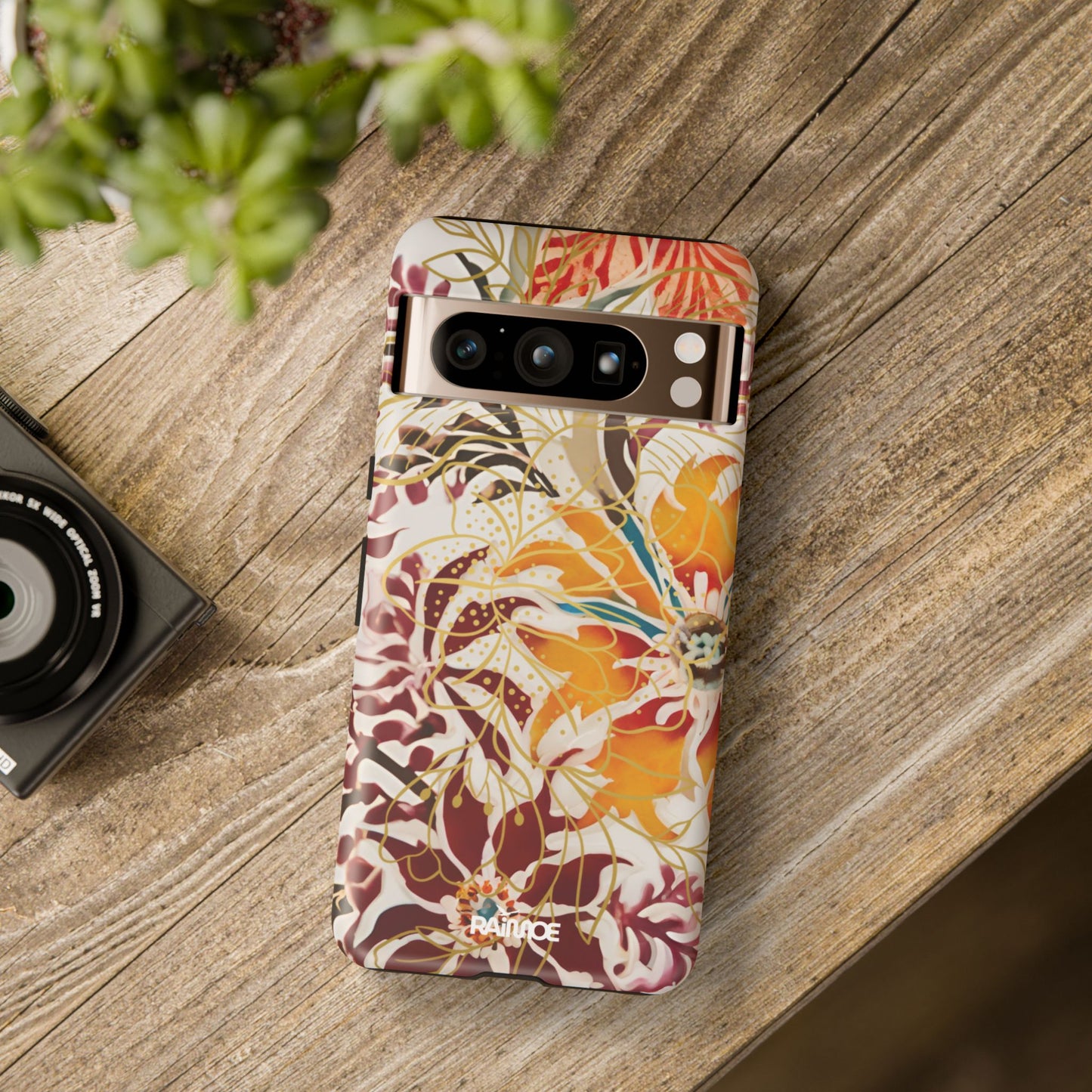 Auburn Floral - Funda resistente para Google Pixel (mate)