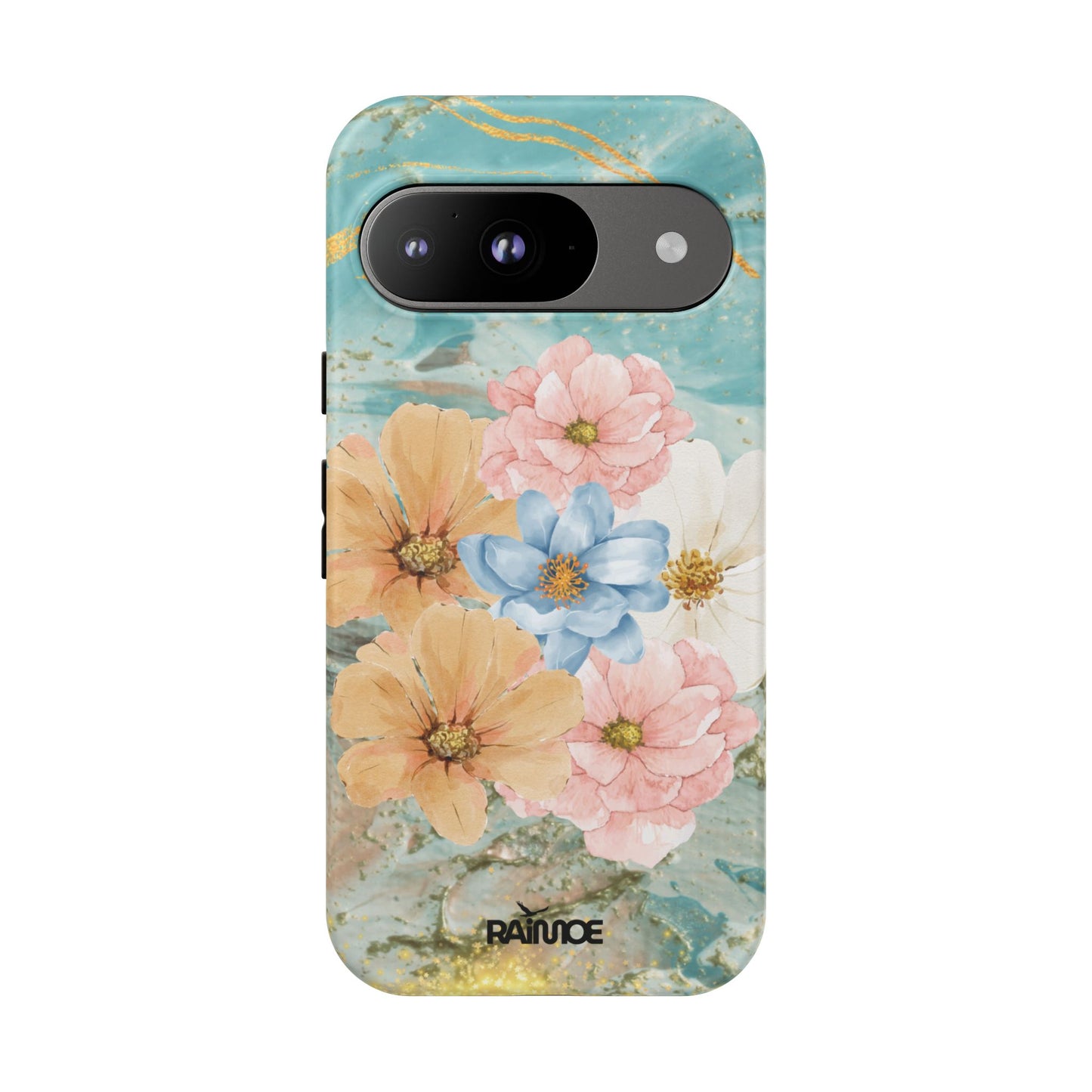 Golden Waves - Funda resistente mate para Google Pixel