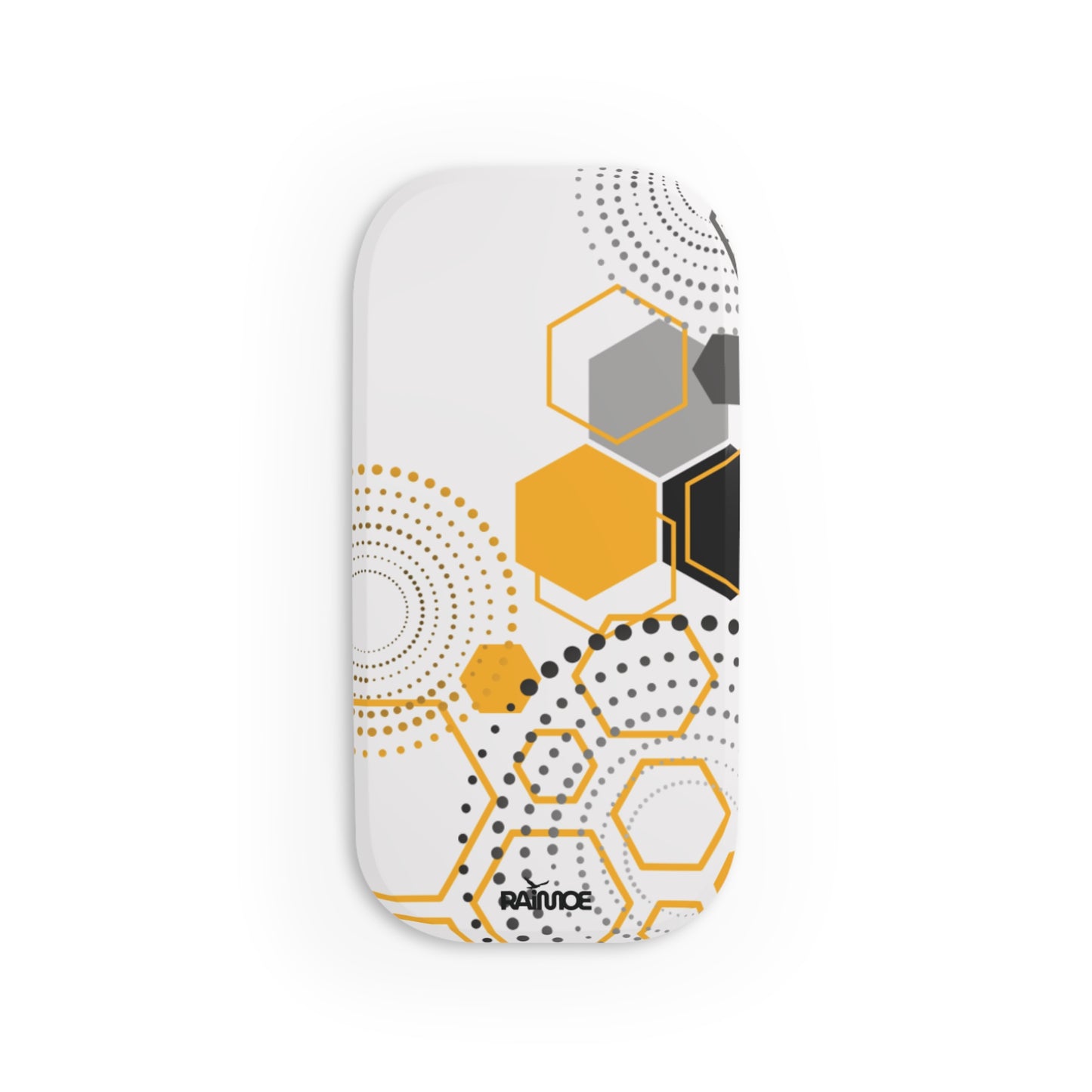Agarre de clic para teléfono hexagonal blanco
