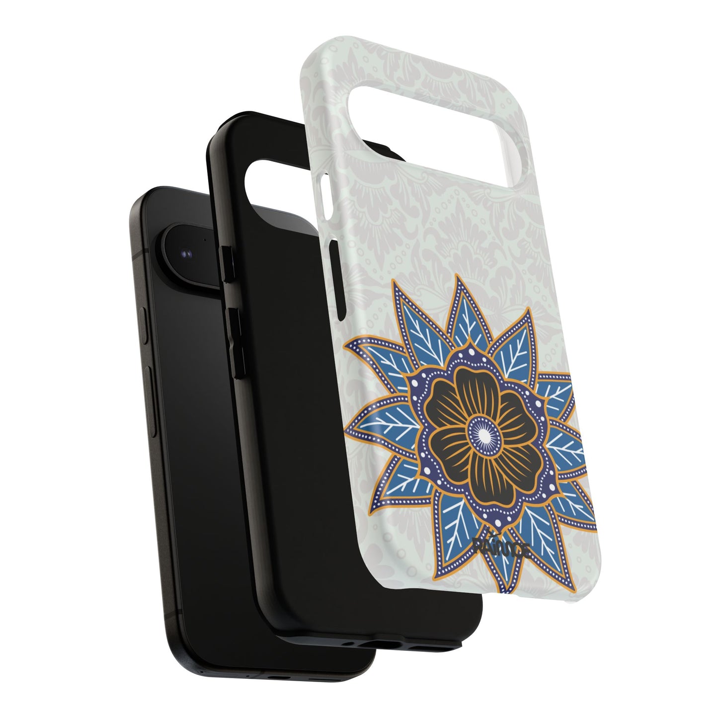 Blue Bloom - Funda resistente mate para Google Pixel