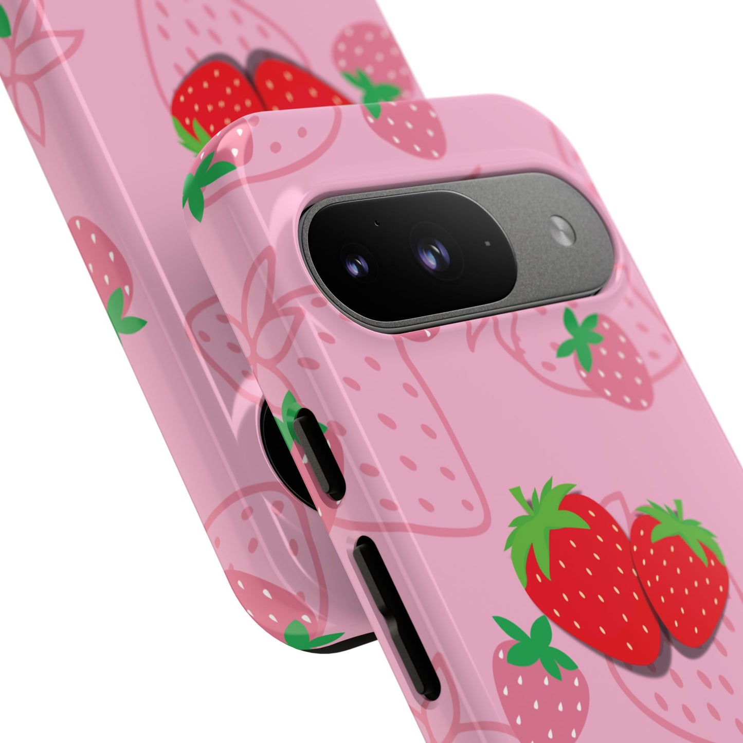 Fresa Jugosa - Funda Resistente para Google Pixel (Brillante)