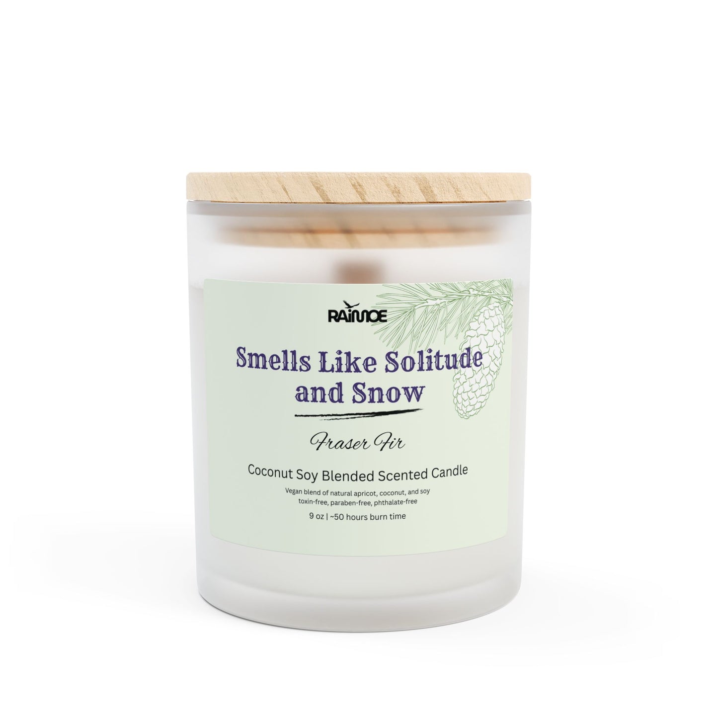 Frosted Glass Candle, 11 oz
