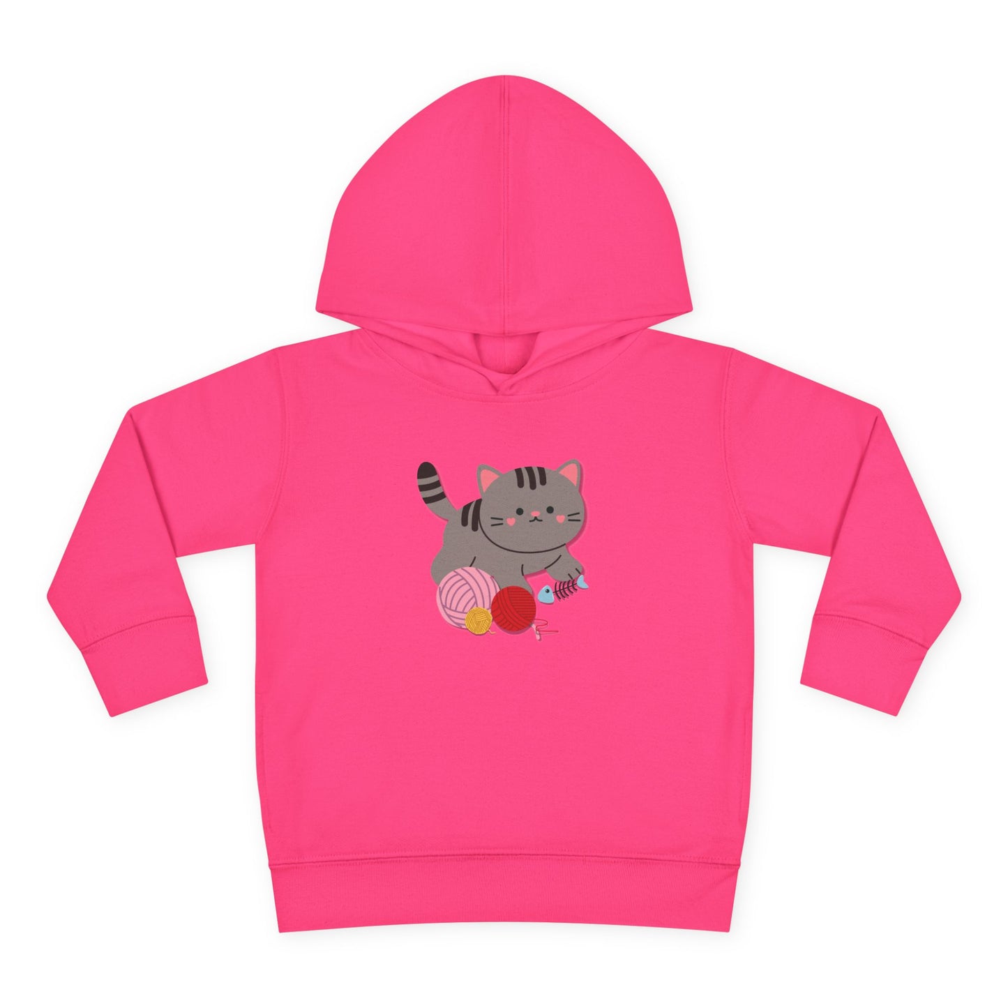 Cutie Kitten Toddler Fleece Hoodie