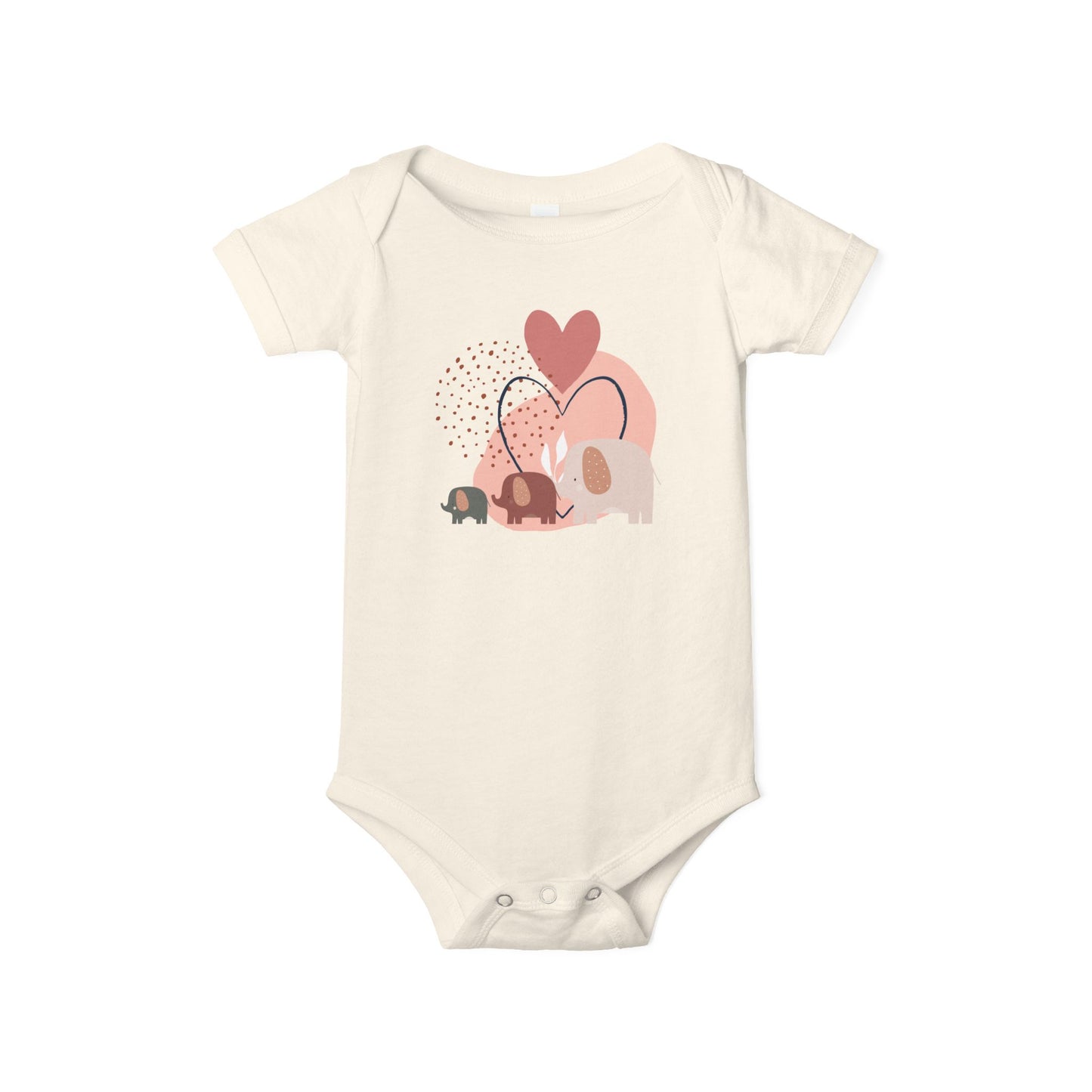 Love Elephants Short-Sleeve Bodysuit