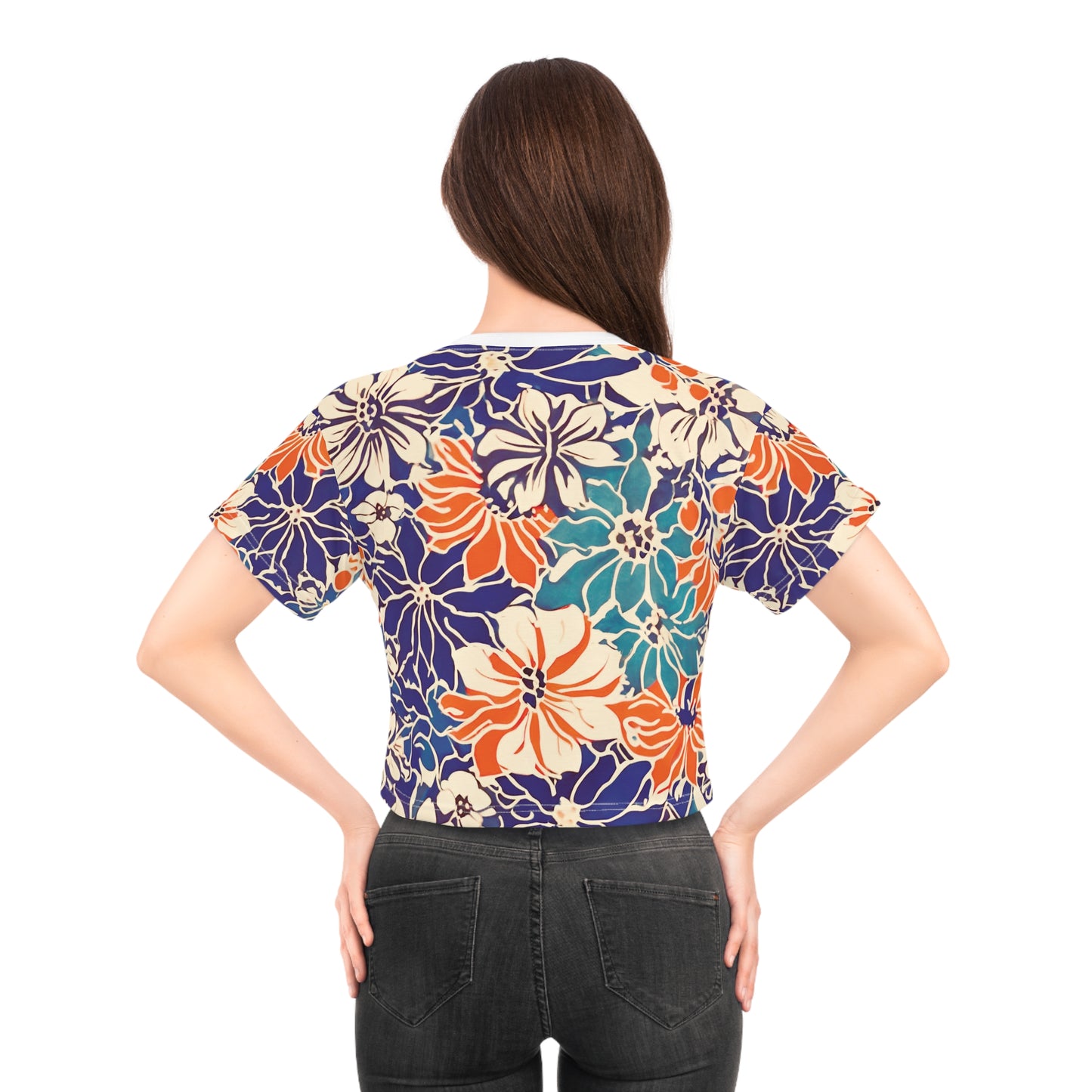 Tide Blossom Woman's Crop Tee