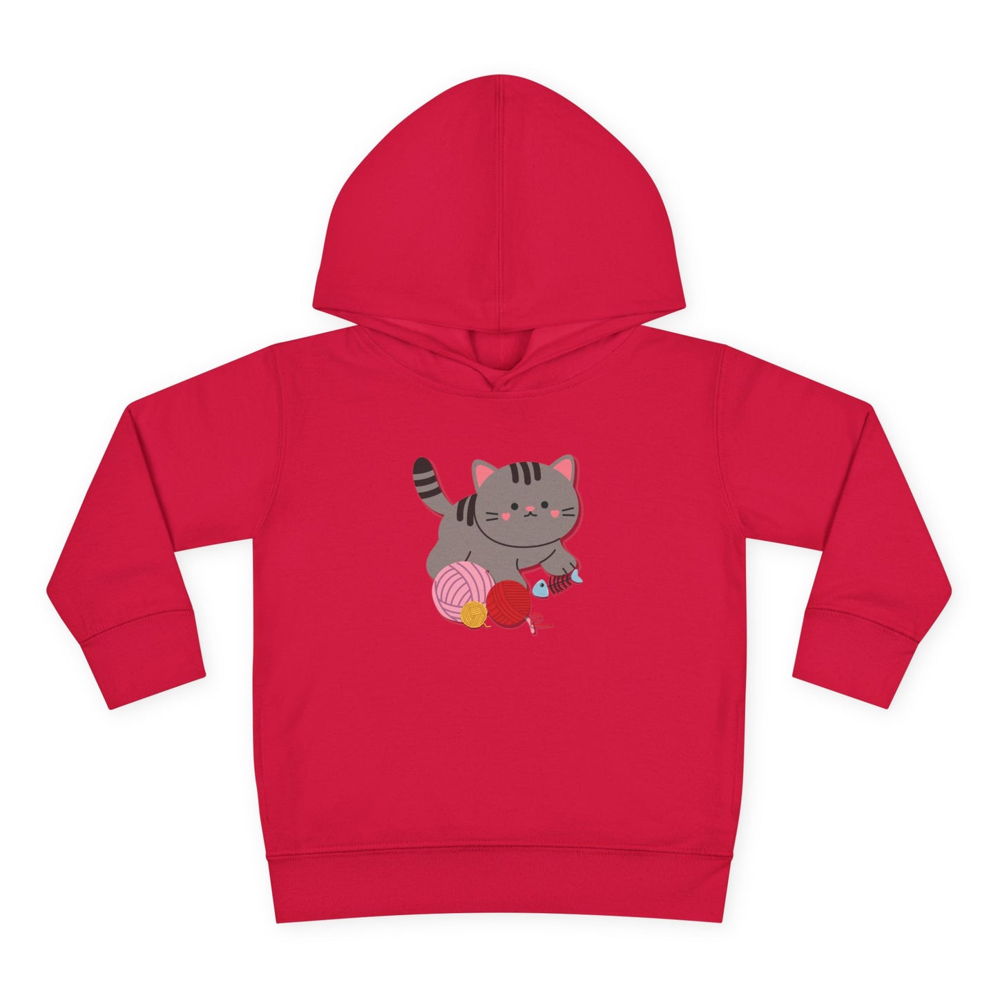 Cutie Kitten Toddler Fleece Hoodie