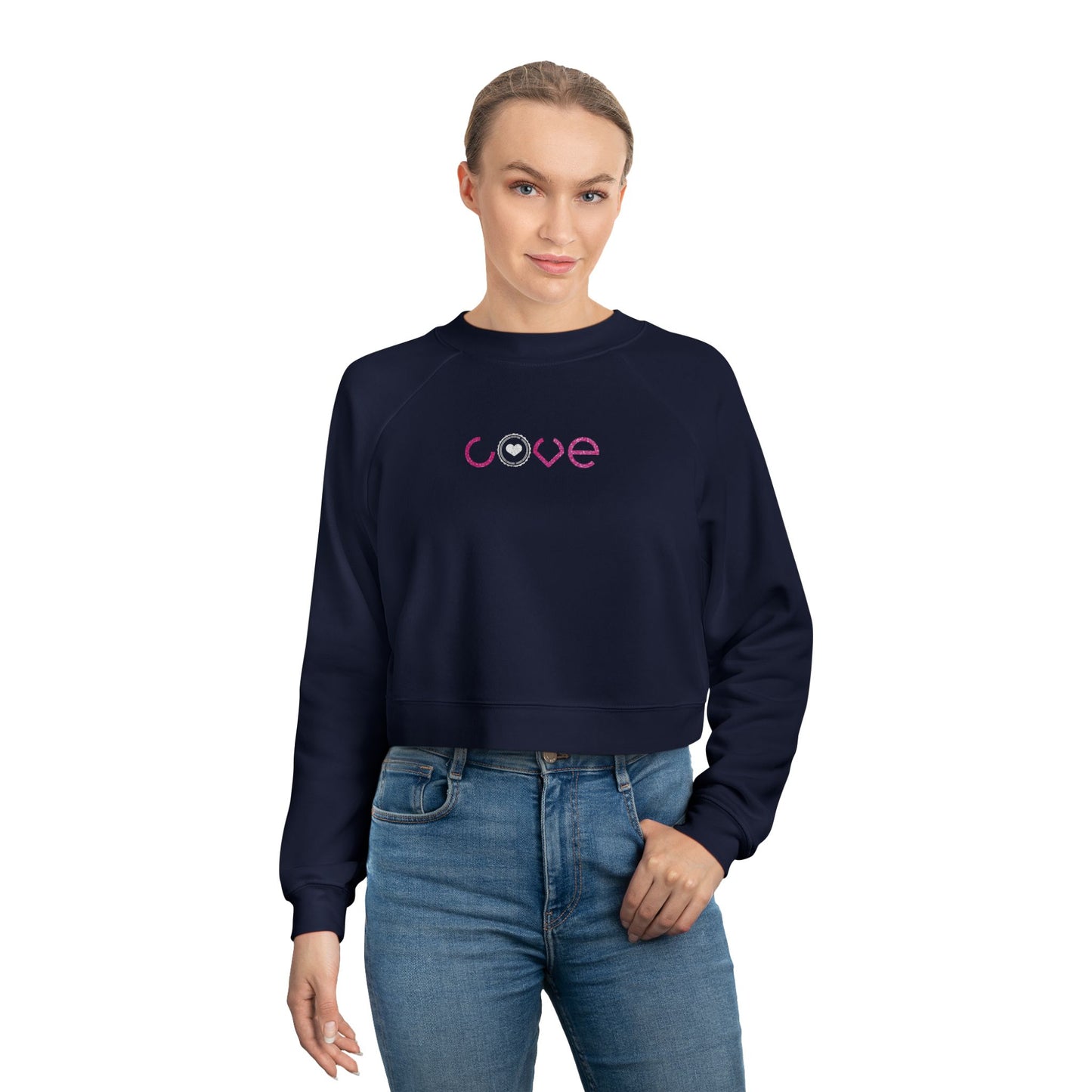 LOVE Cropped Fleece Pullover