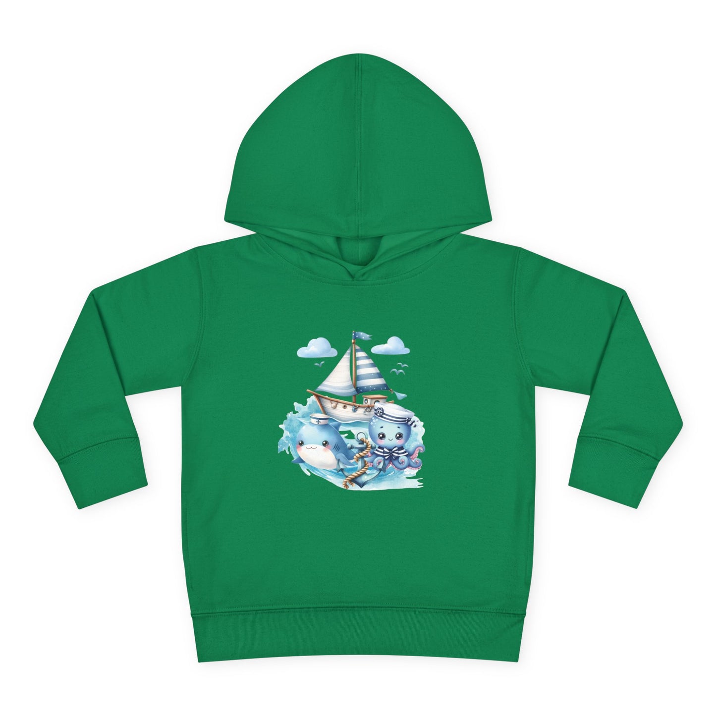 Nautical Sea Toddler Fleece Hoodie