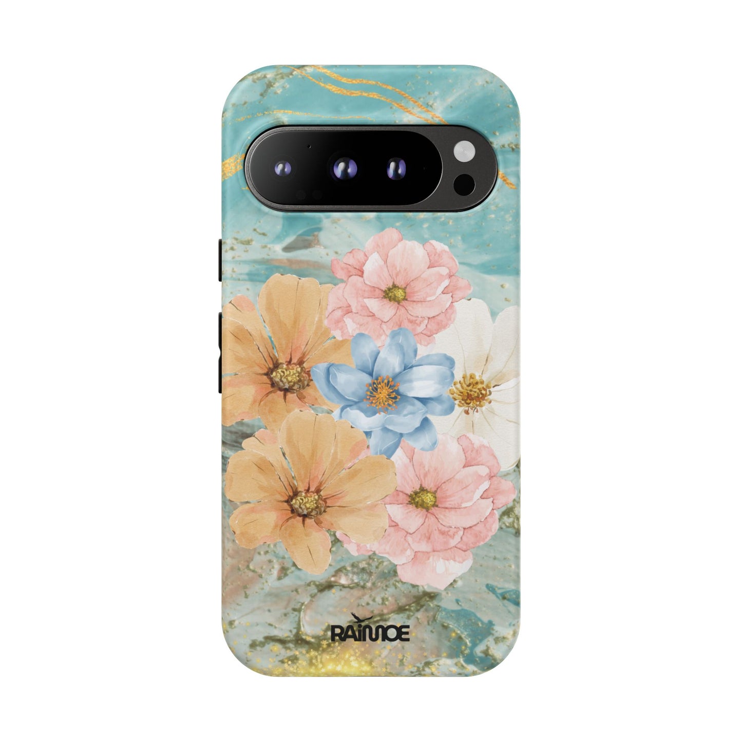 Golden Waves - Funda resistente mate para Google Pixel