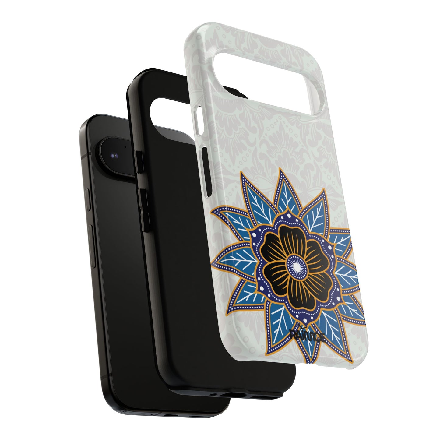 Blue Bloom - Funda resistente para Google Pixel (brillante)