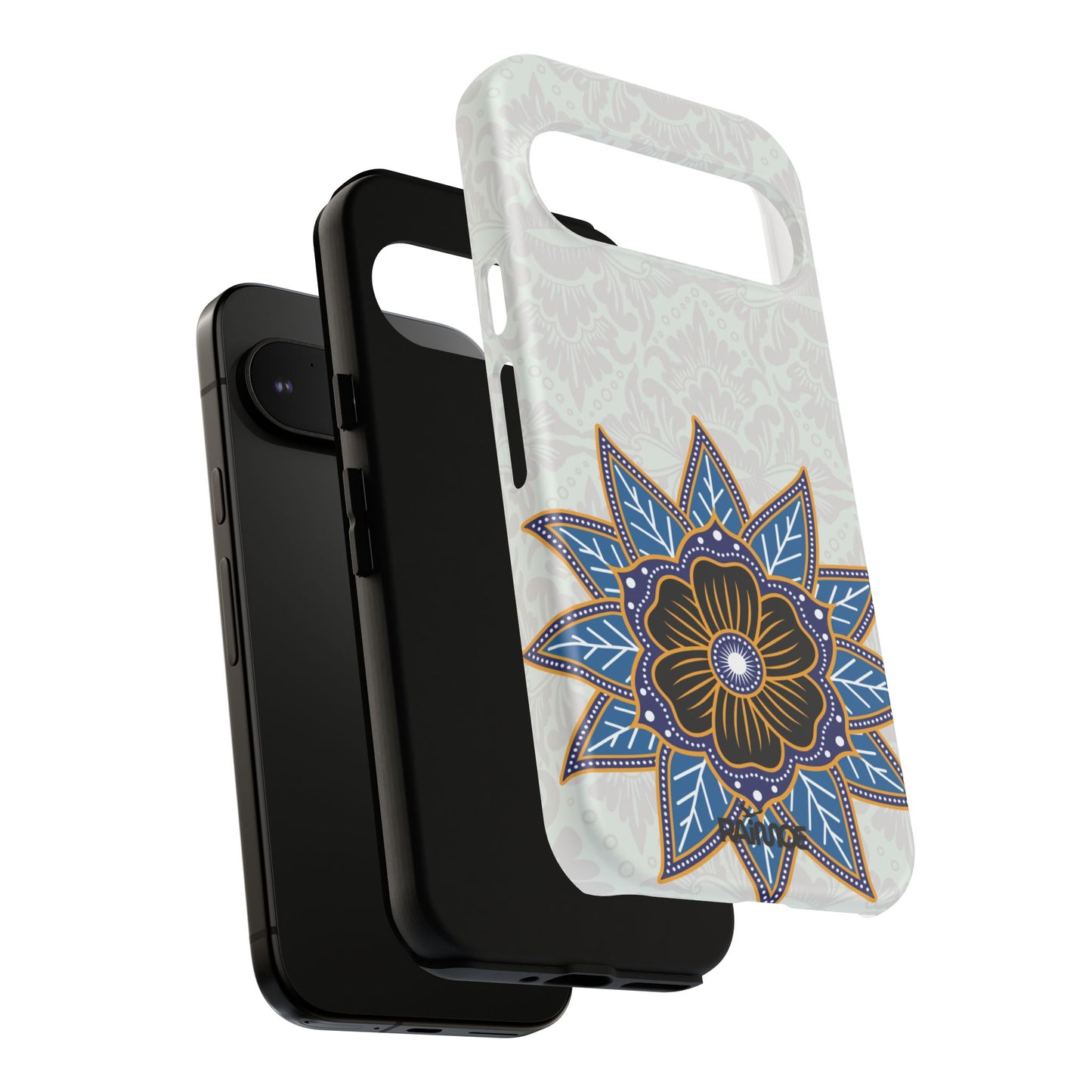 Blue Bloom - Funda resistente mate para Google Pixel
