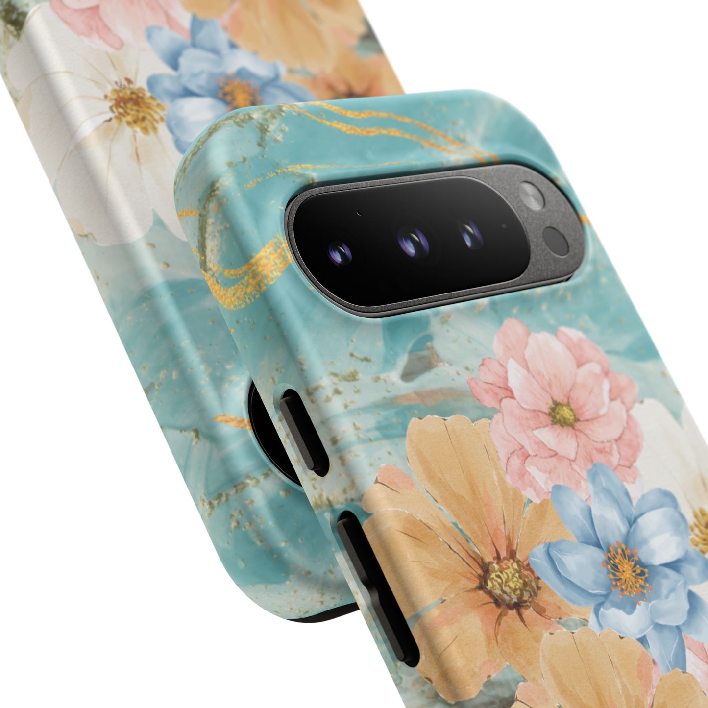 Golden Waves - Funda resistente mate para Google Pixel