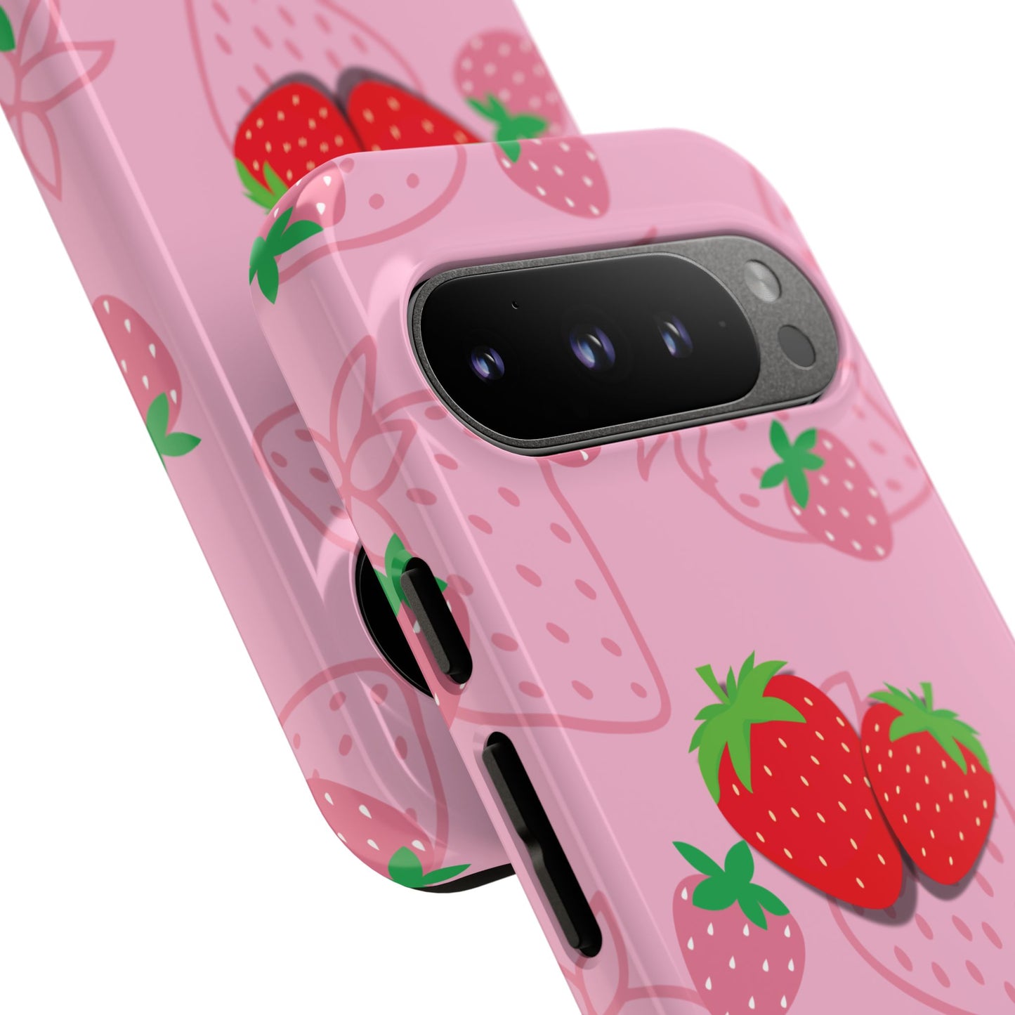 Fresa Jugosa - Funda Resistente para Google Pixel (Brillante)
