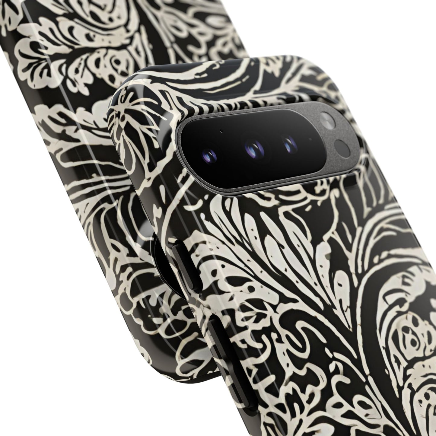 Funda resistente con diseño de hoja de arce para Google Pixel (brillante)