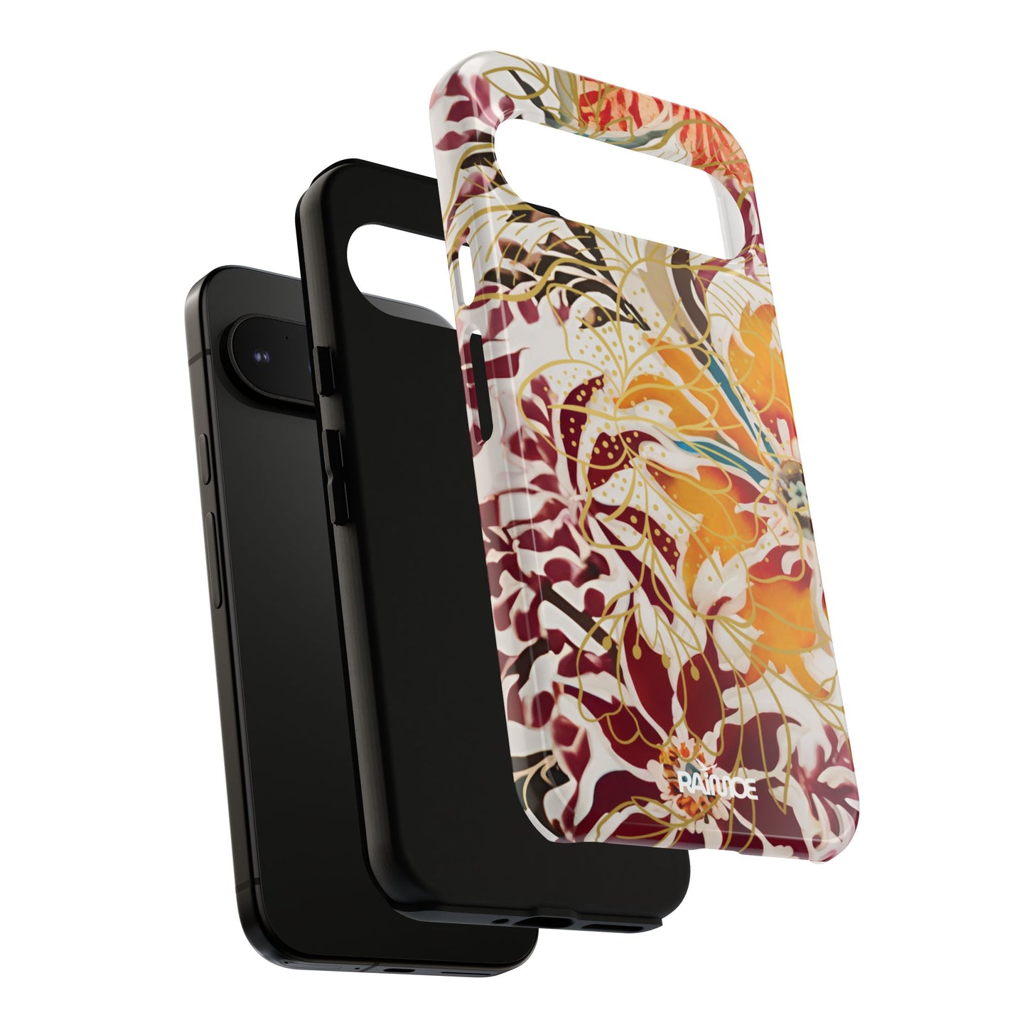 Auburn Floral - Funda resistente para Google Pixel (brillante)