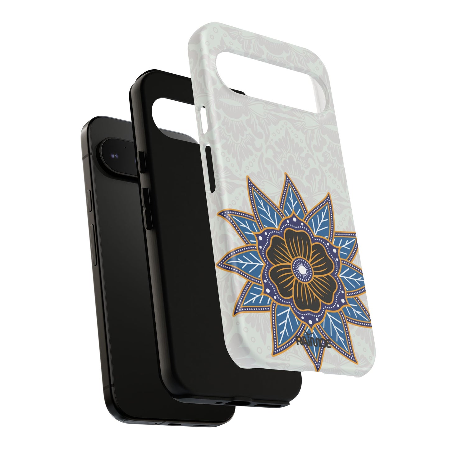 Blue Bloom - Funda resistente mate para Google Pixel