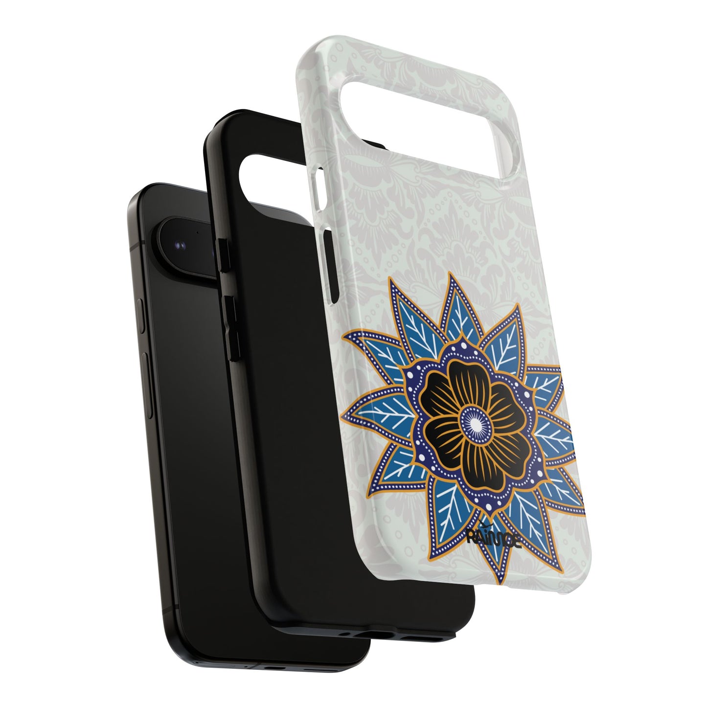 Blue Bloom - Funda resistente para Google Pixel (brillante)