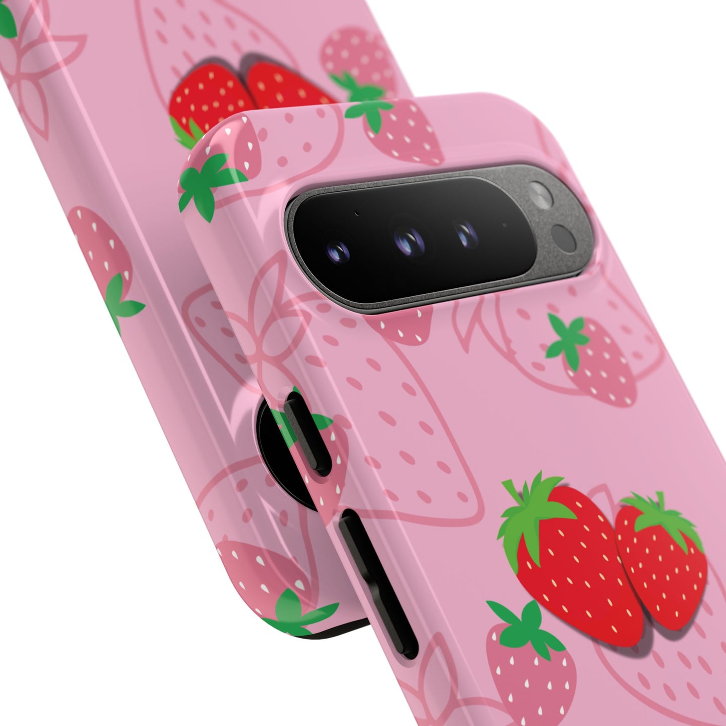 Fresa Jugosa - Funda Resistente para Google Pixel (Brillante)
