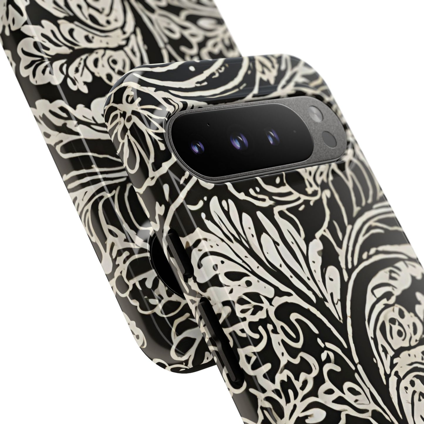 Funda resistente con diseño de hoja de arce para Google Pixel (brillante)