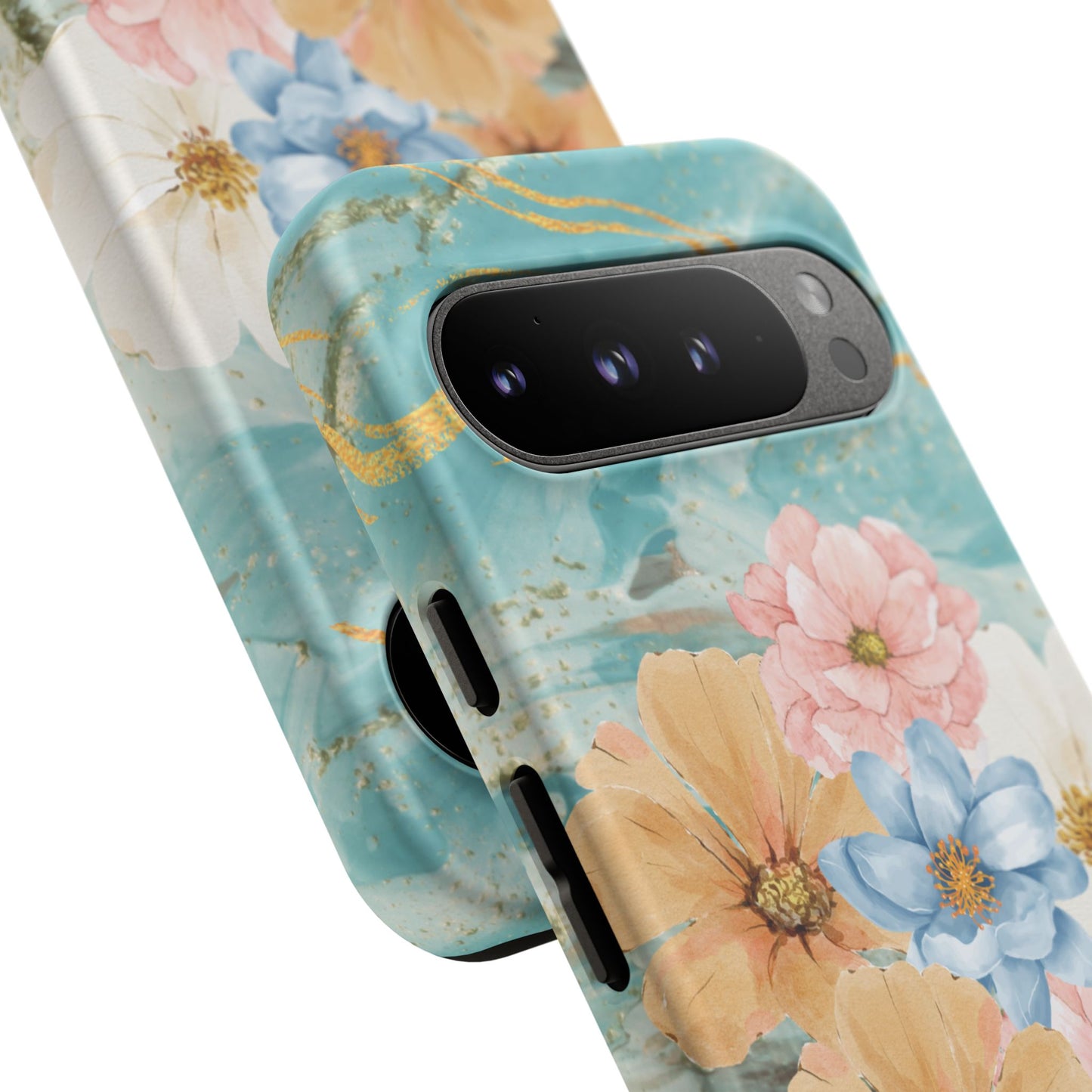 Golden Waves - Funda resistente mate para Google Pixel
