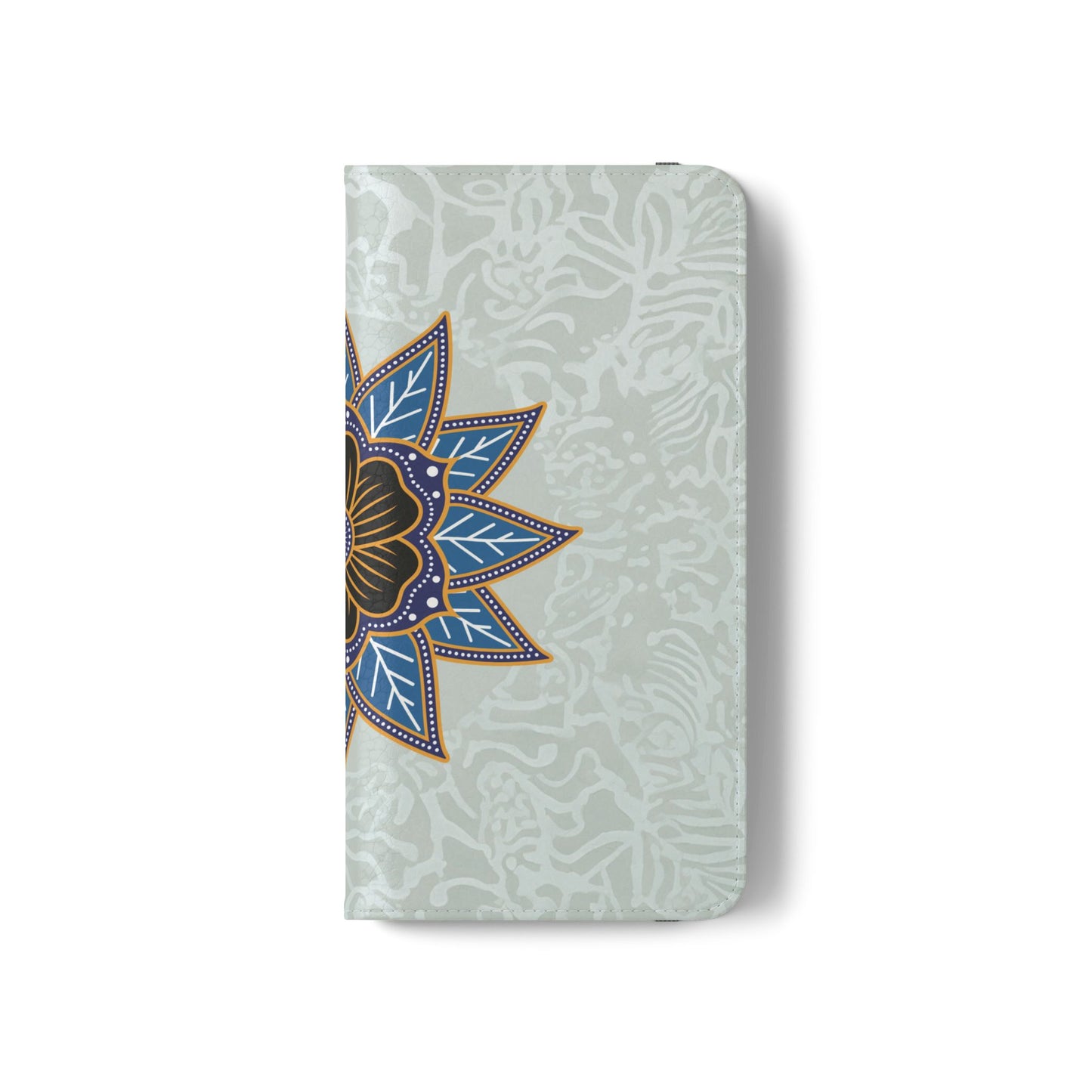 Blue Bloom - Funda con tapa para Samsung Galaxy