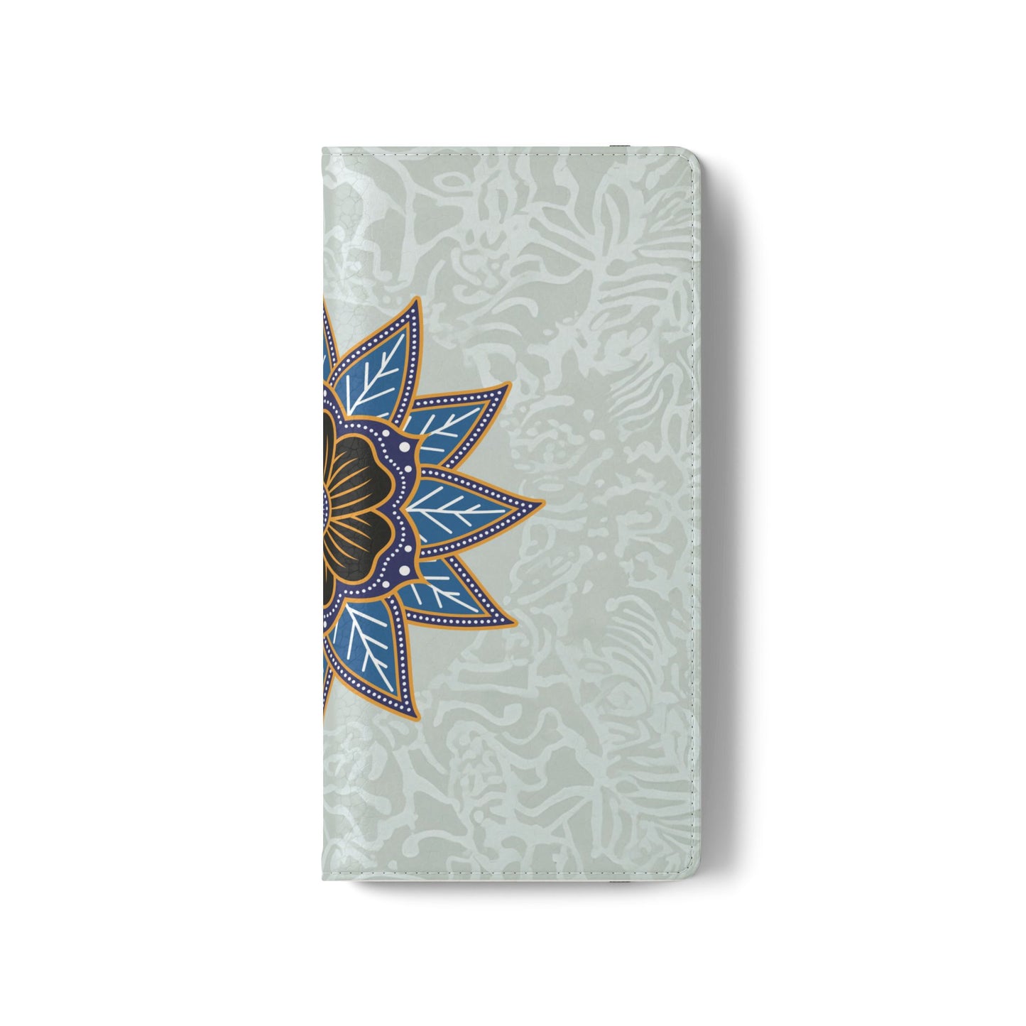 Blue Bloom - Funda con tapa para Samsung Galaxy