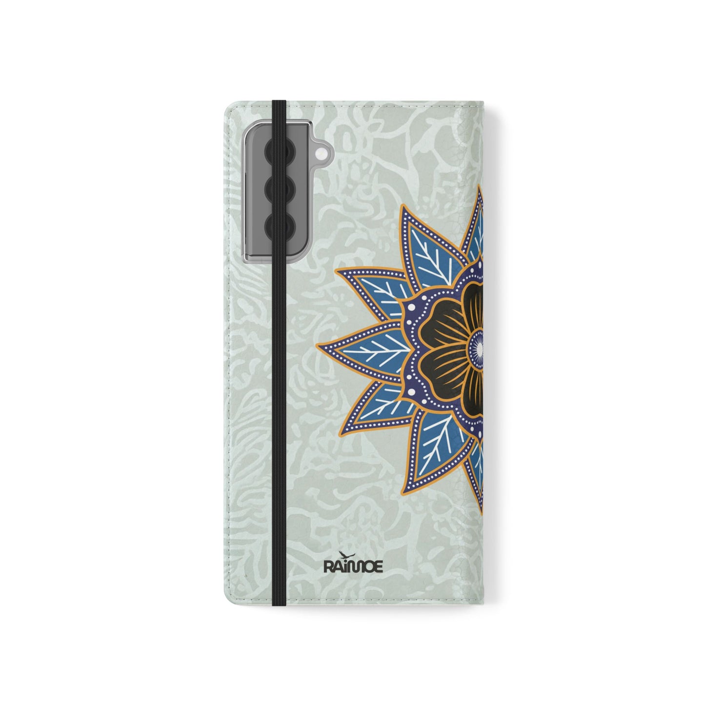 Blue Bloom - Funda con tapa para Samsung Galaxy