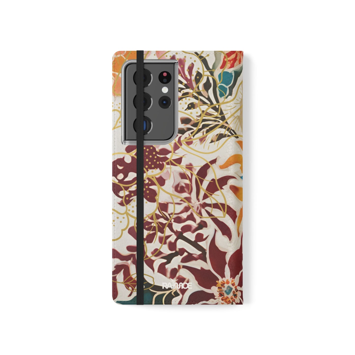 オーバーンフローラル - Samsung Galaxy フリップケース