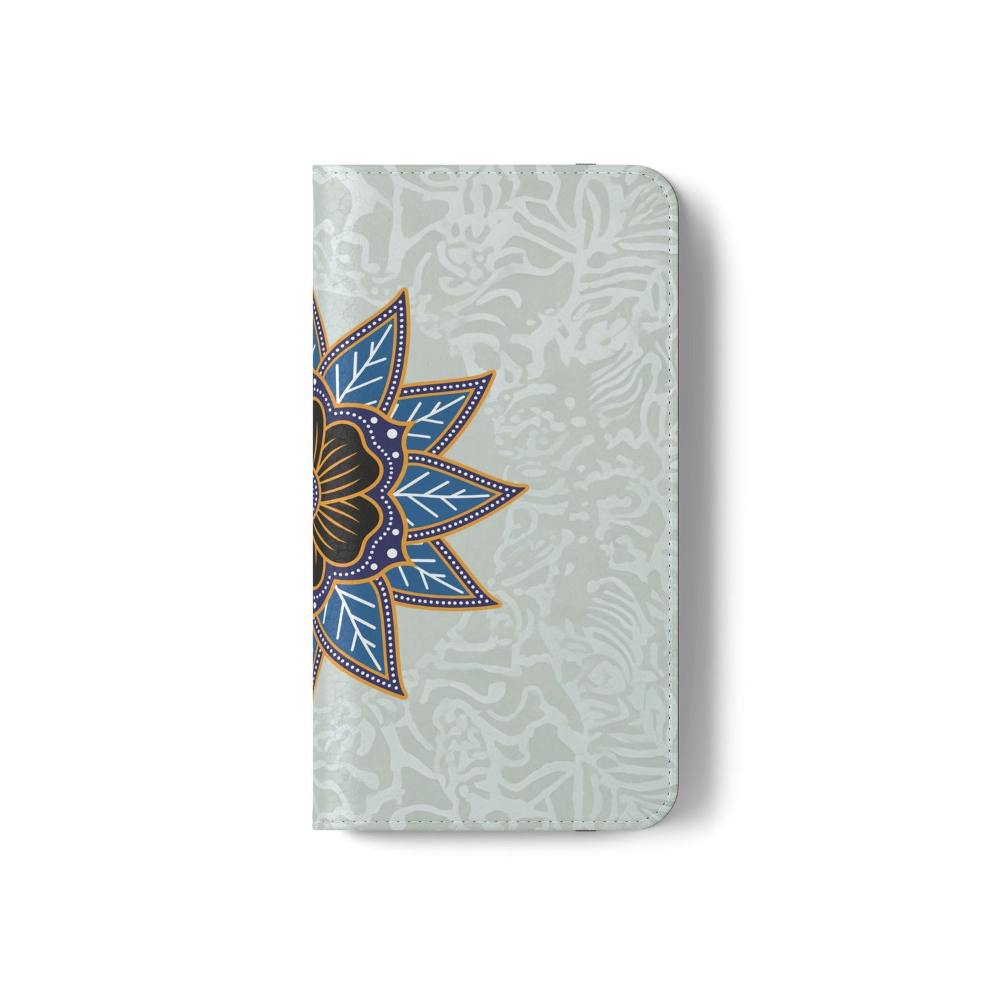 Blue Bloom - Funda con tapa para Samsung Galaxy