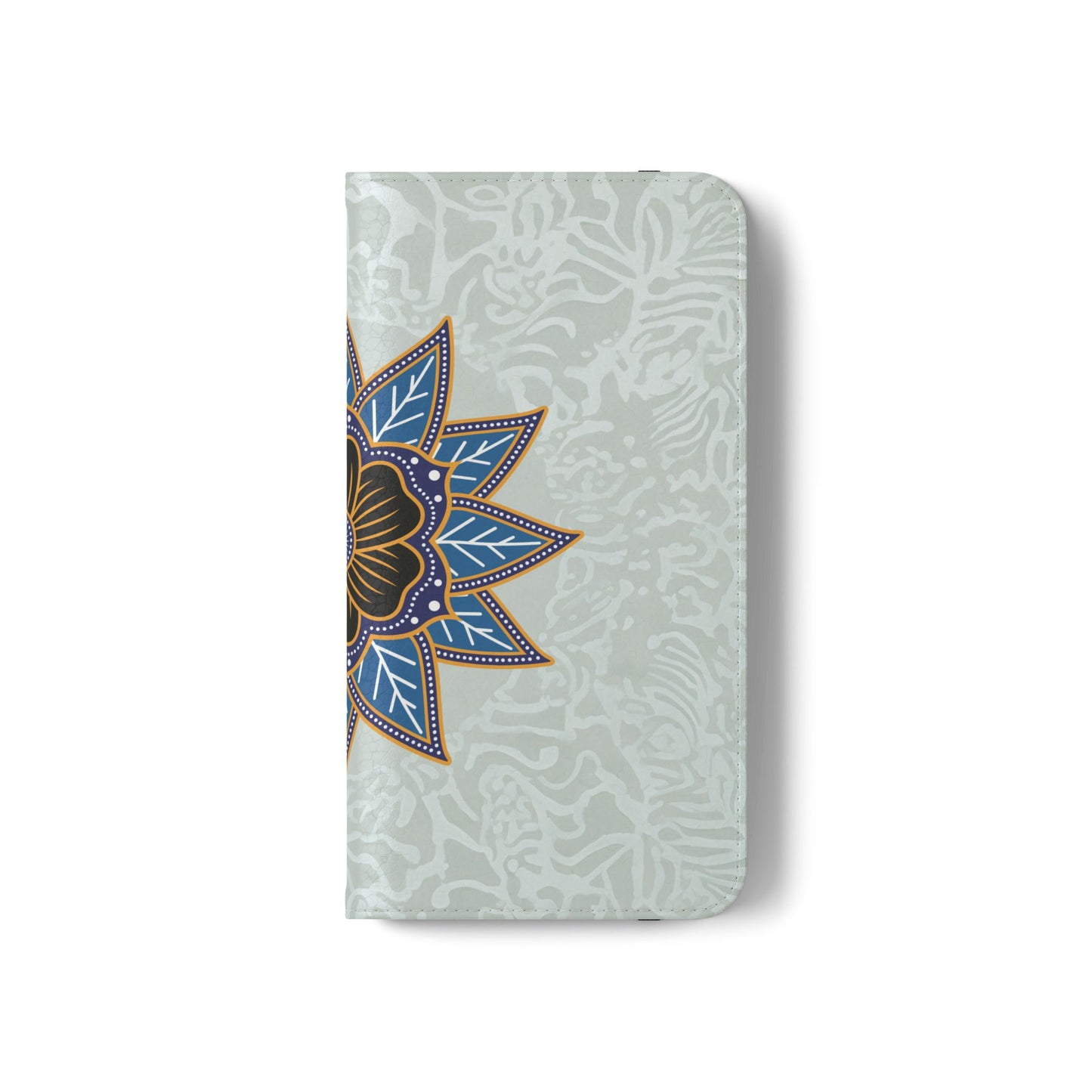 Blue Bloom - Funda con tapa para Samsung Galaxy