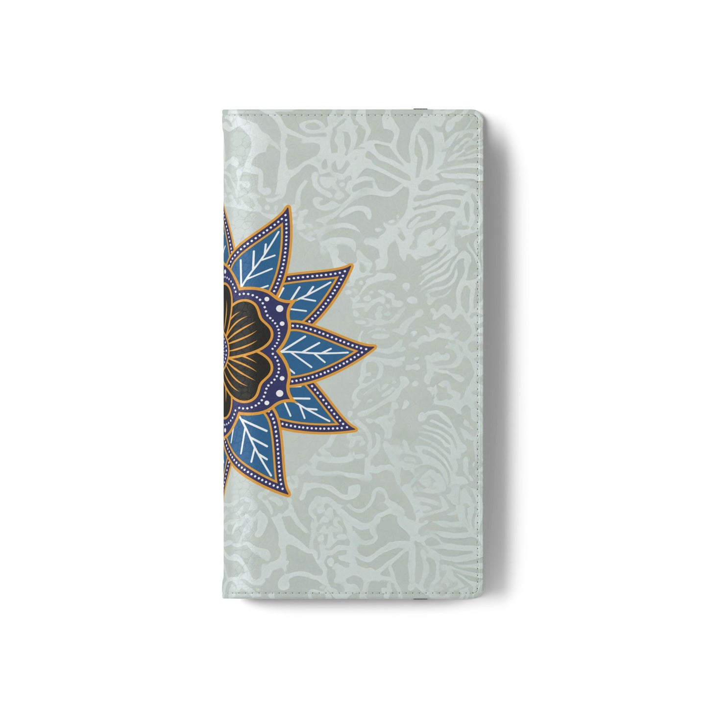 Blue Bloom - Funda con tapa para Samsung Galaxy