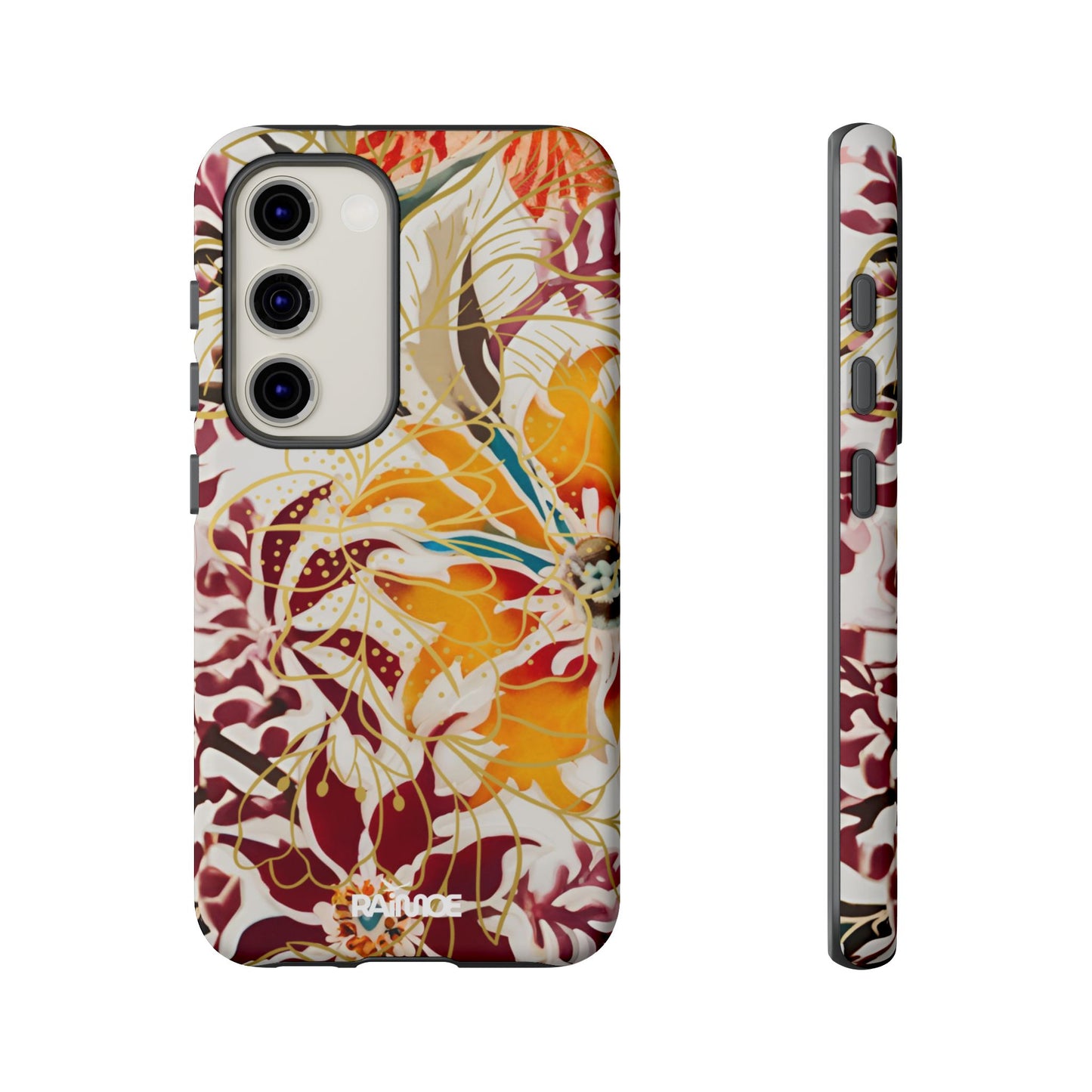 オーバーン フローラル - Samsung Galaxy タフケース (マット)