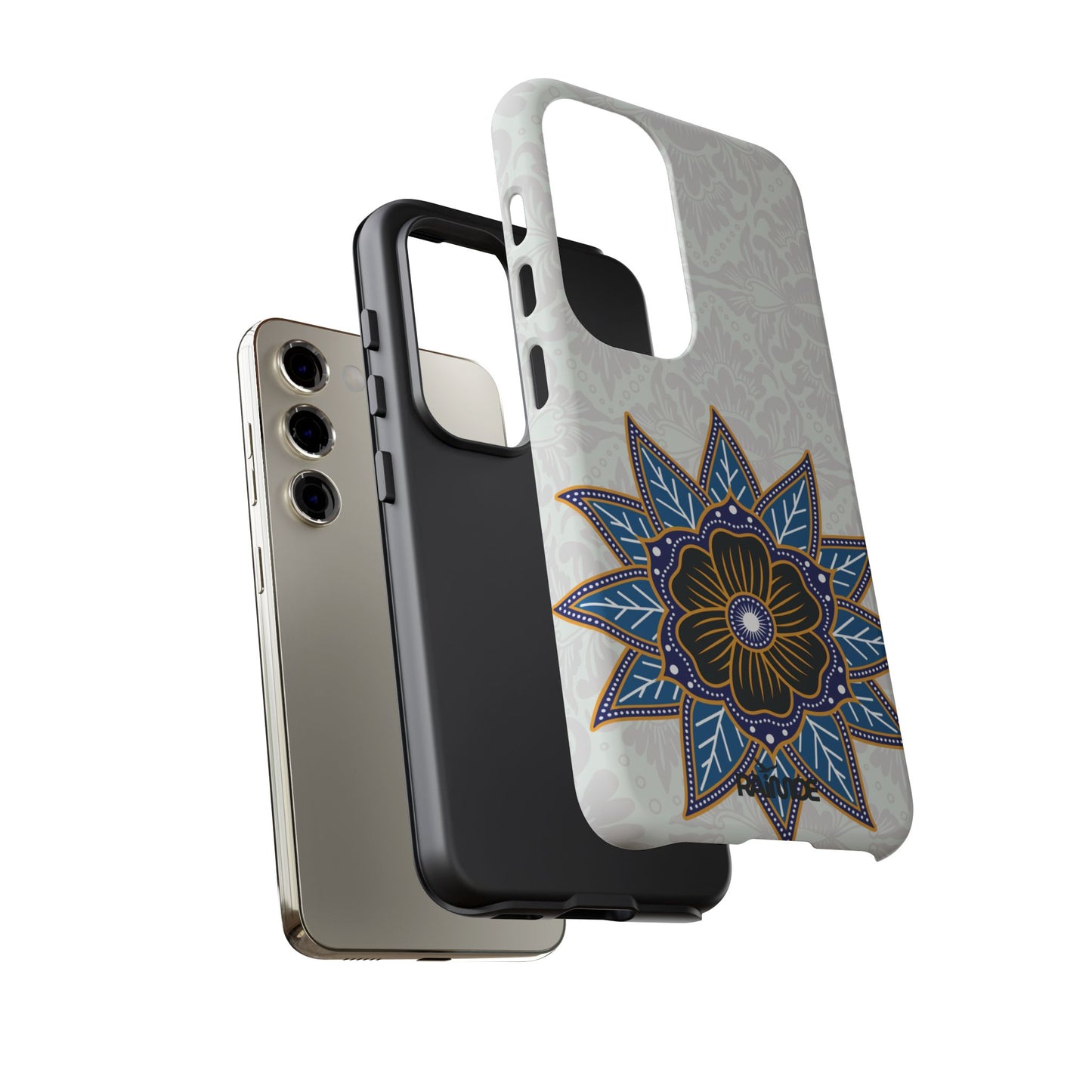 Funda resistente Blue Bloom para Samsung Galaxy (mate)