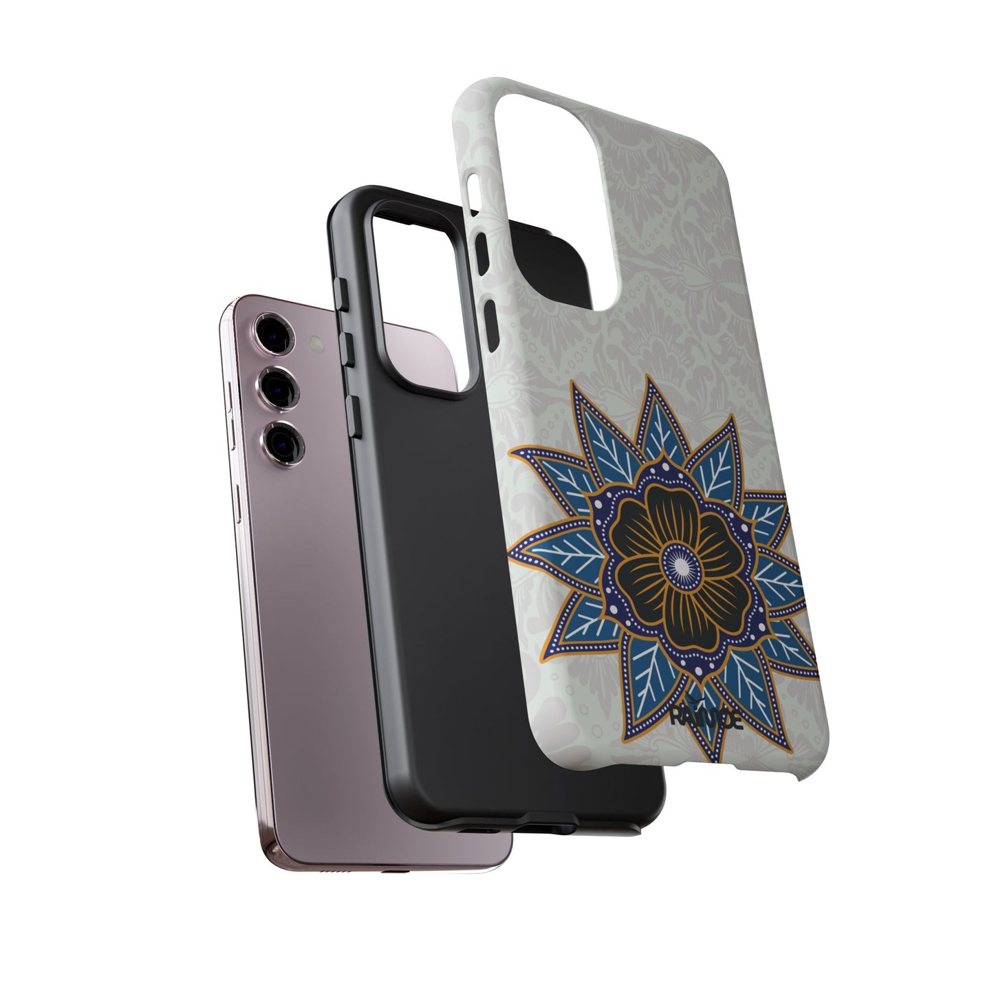 Funda resistente Blue Bloom para Samsung Galaxy (mate)