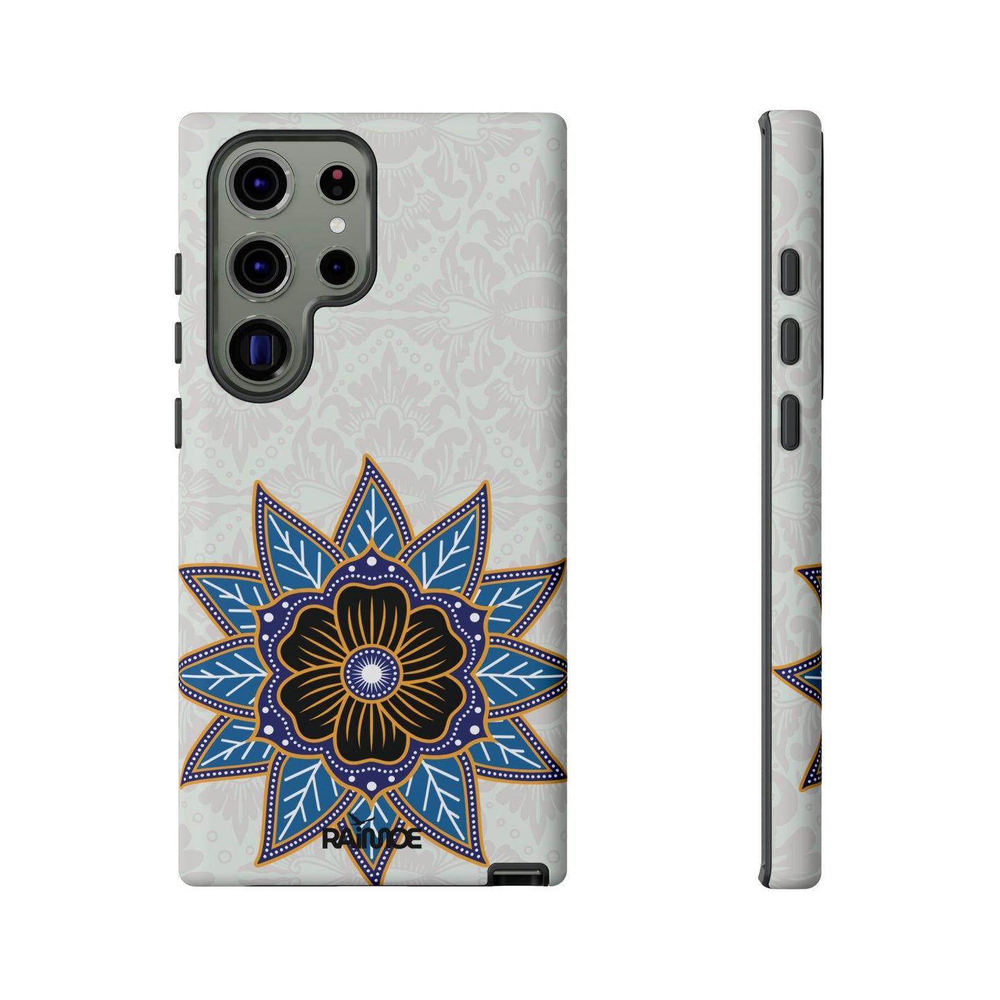 Funda resistente Blue Bloom para Samsung Galaxy (mate)