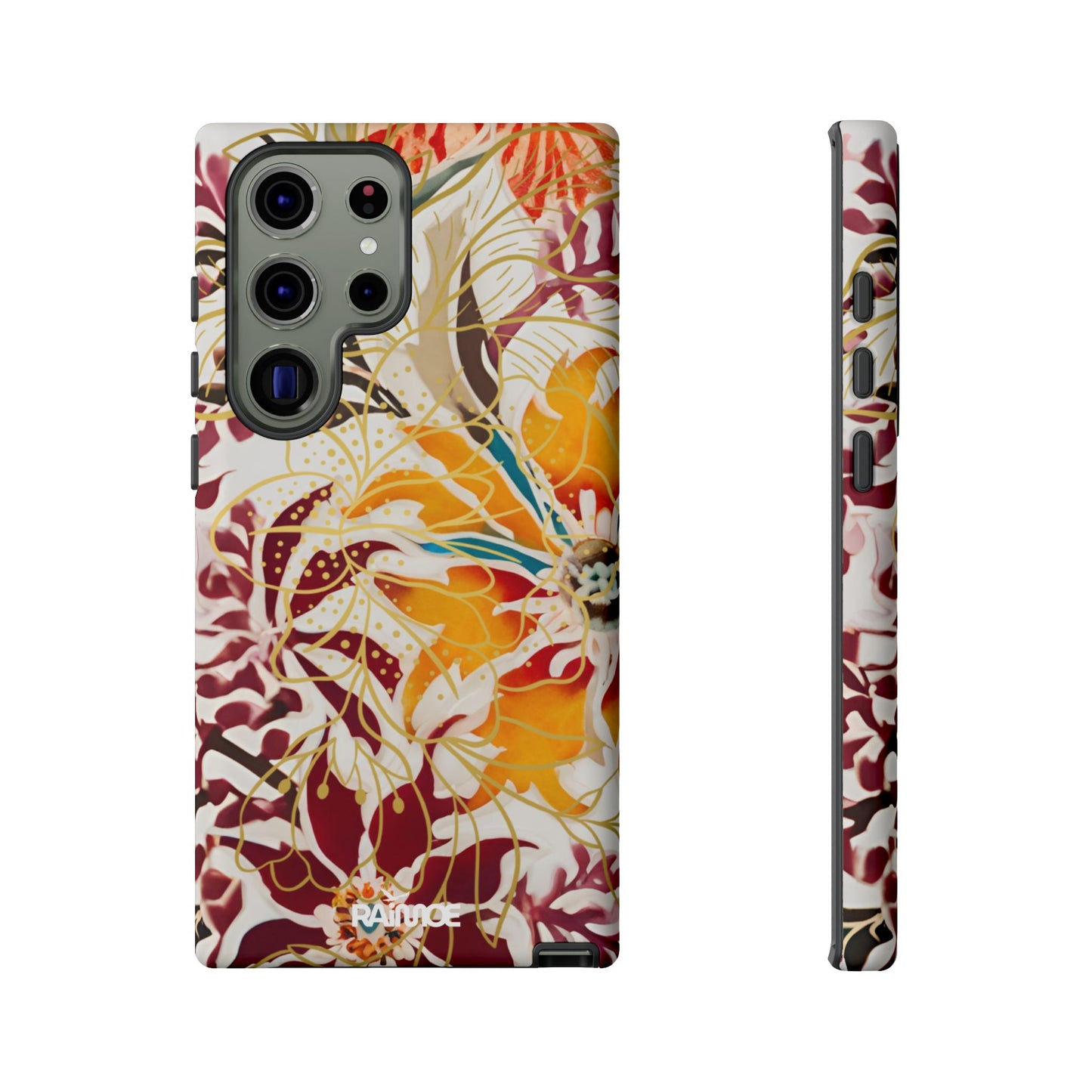 オーバーン フローラル - Samsung Galaxy タフケース (マット)