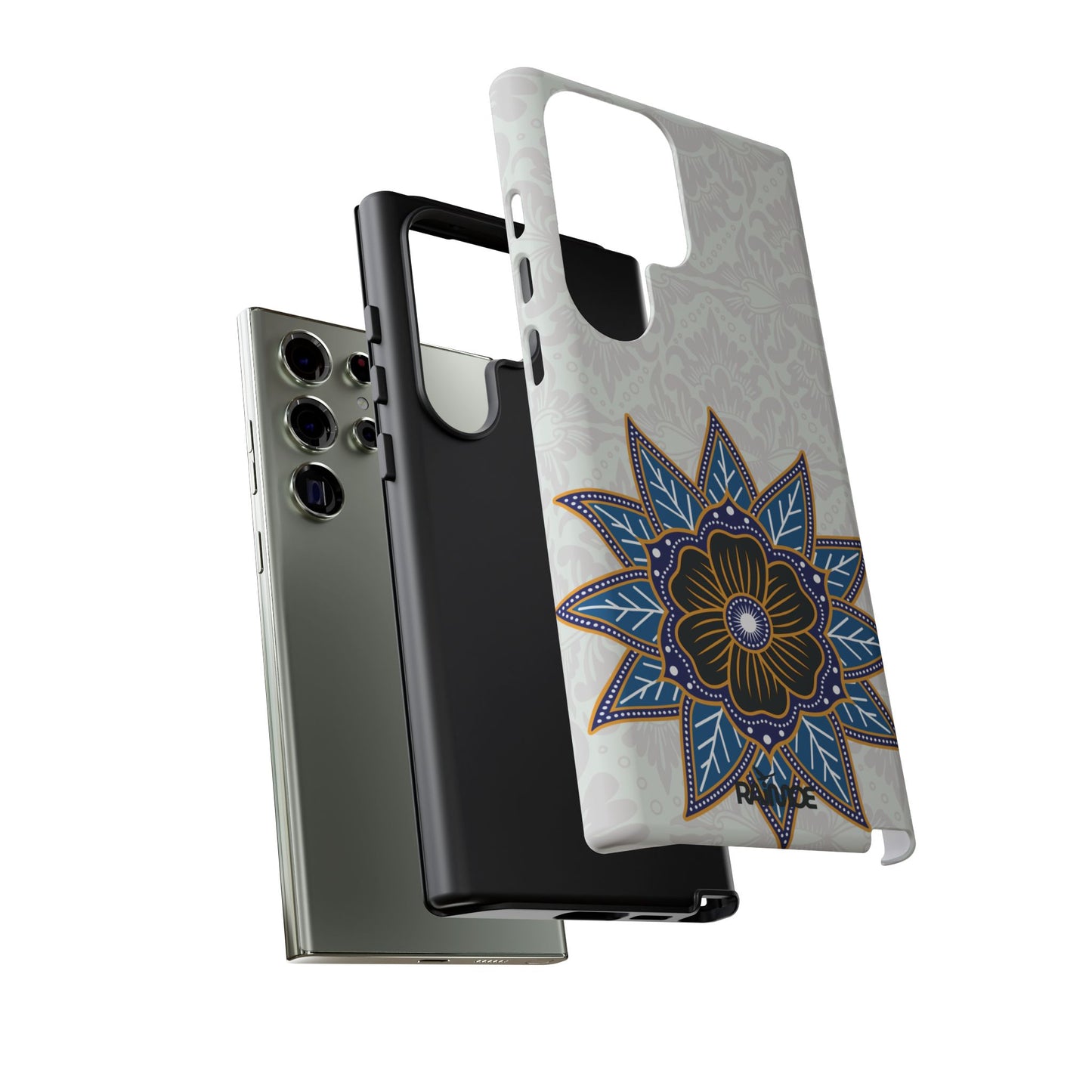 Funda resistente Blue Bloom para Samsung Galaxy (mate)