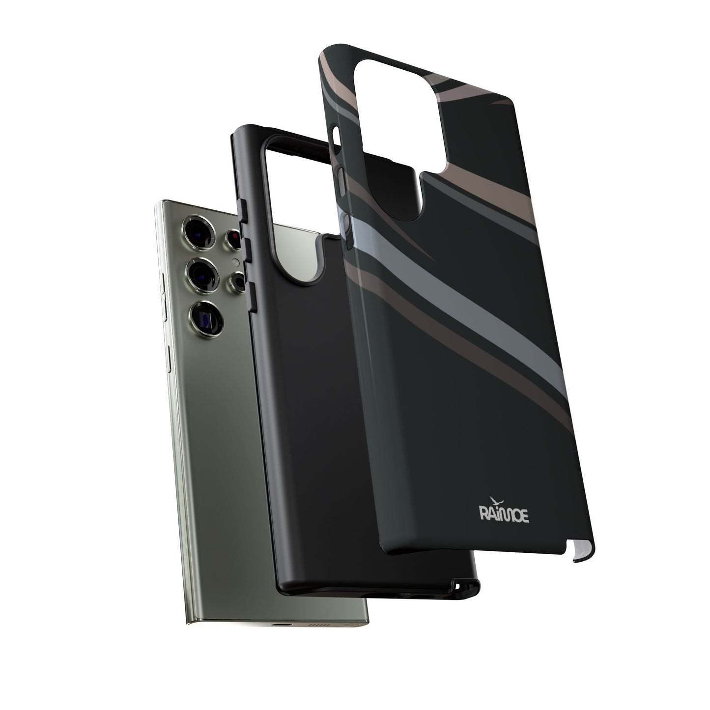 Funda rígida brillante para Samsung Galaxy con líneas onduladas