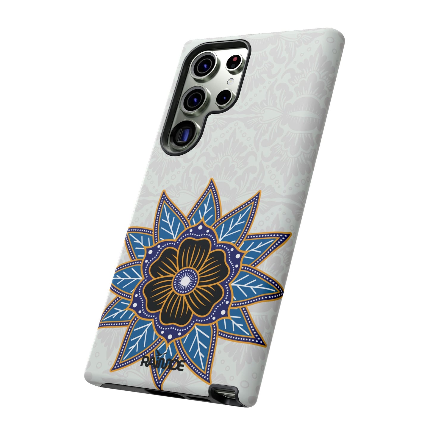 Funda resistente Blue Bloom para Samsung Galaxy (mate)