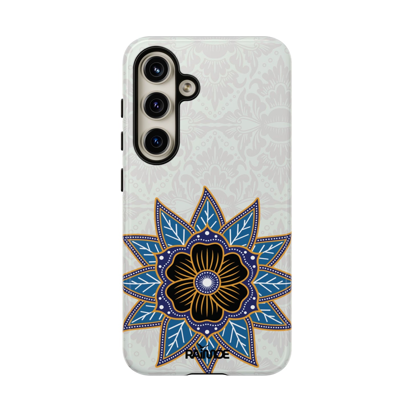 Blue Bloom - Funda resistente para Samsung Galaxy (brillante)