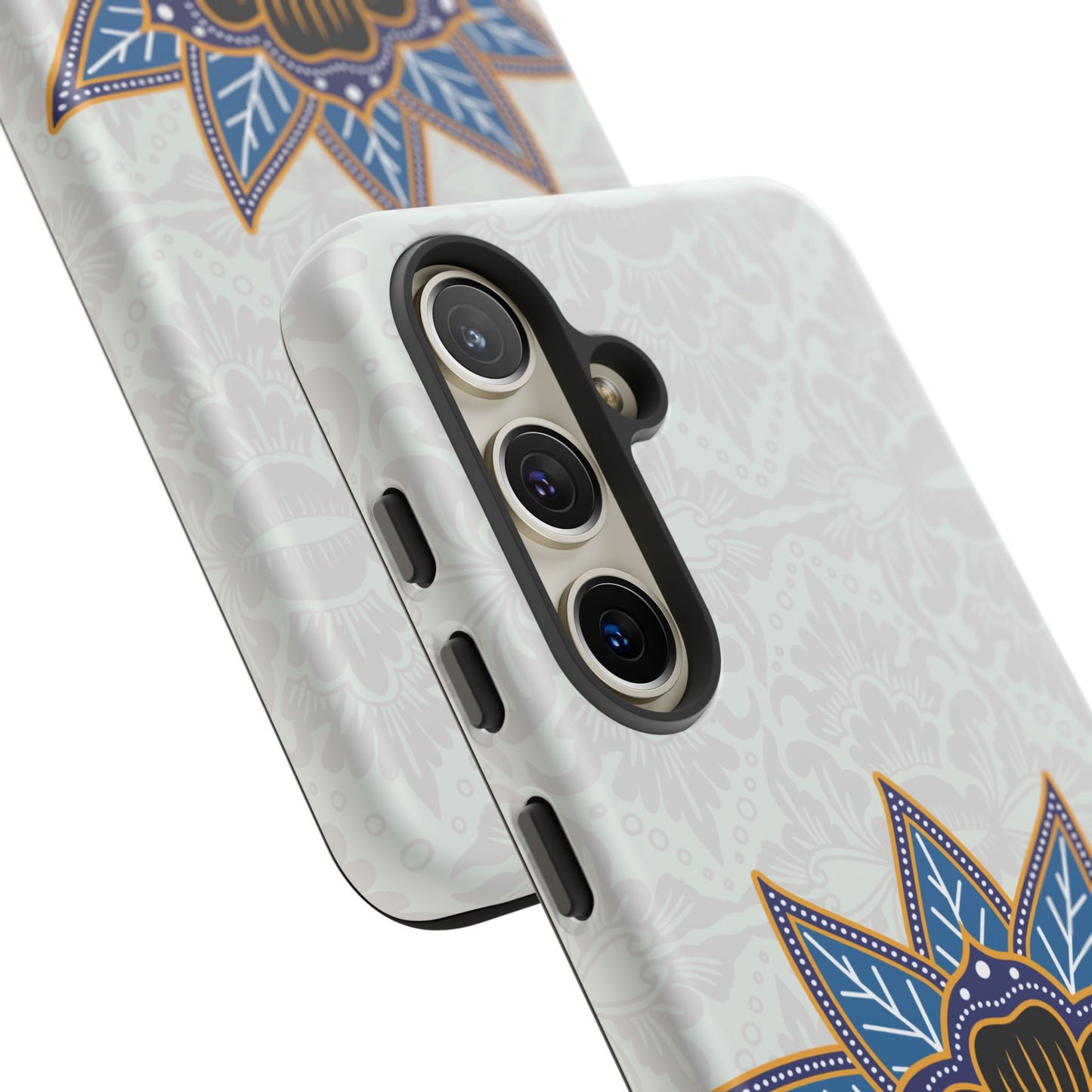 Funda resistente Blue Bloom para Samsung Galaxy (mate)
