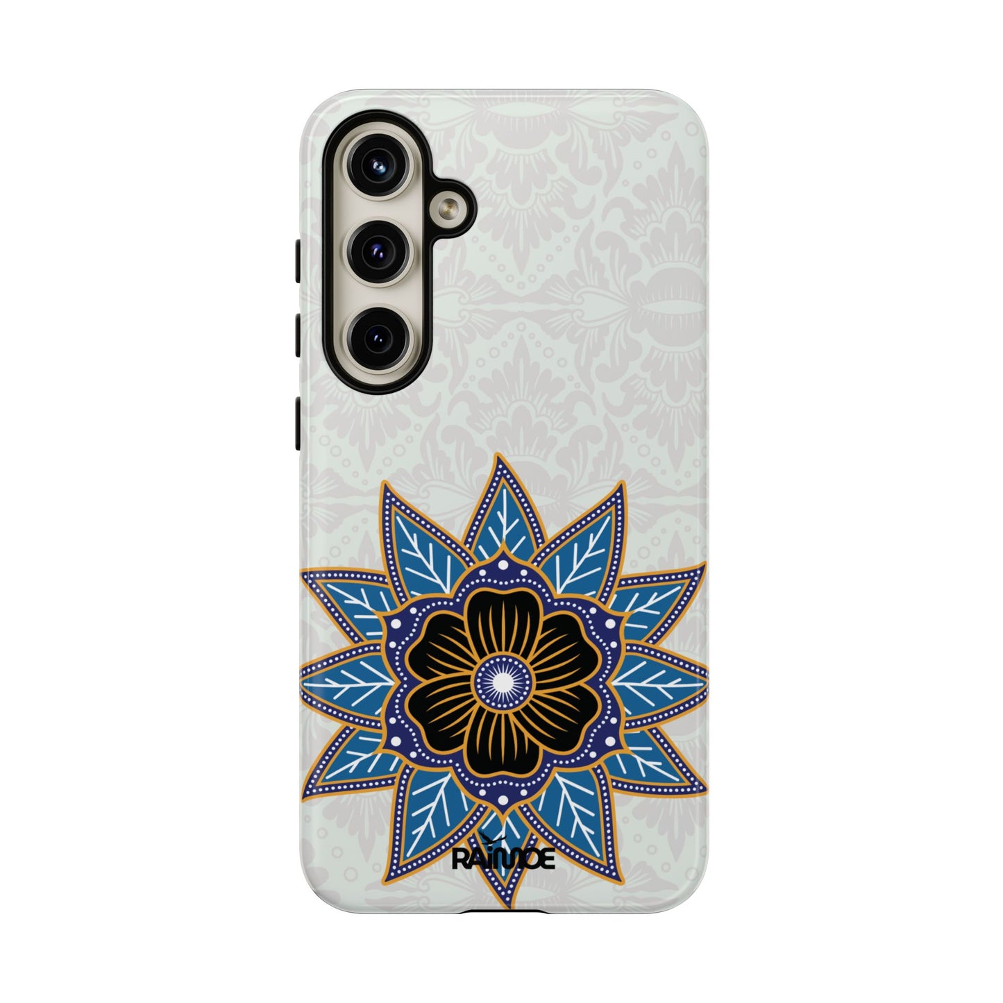 Blue Bloom - Funda resistente para Samsung Galaxy (brillante)