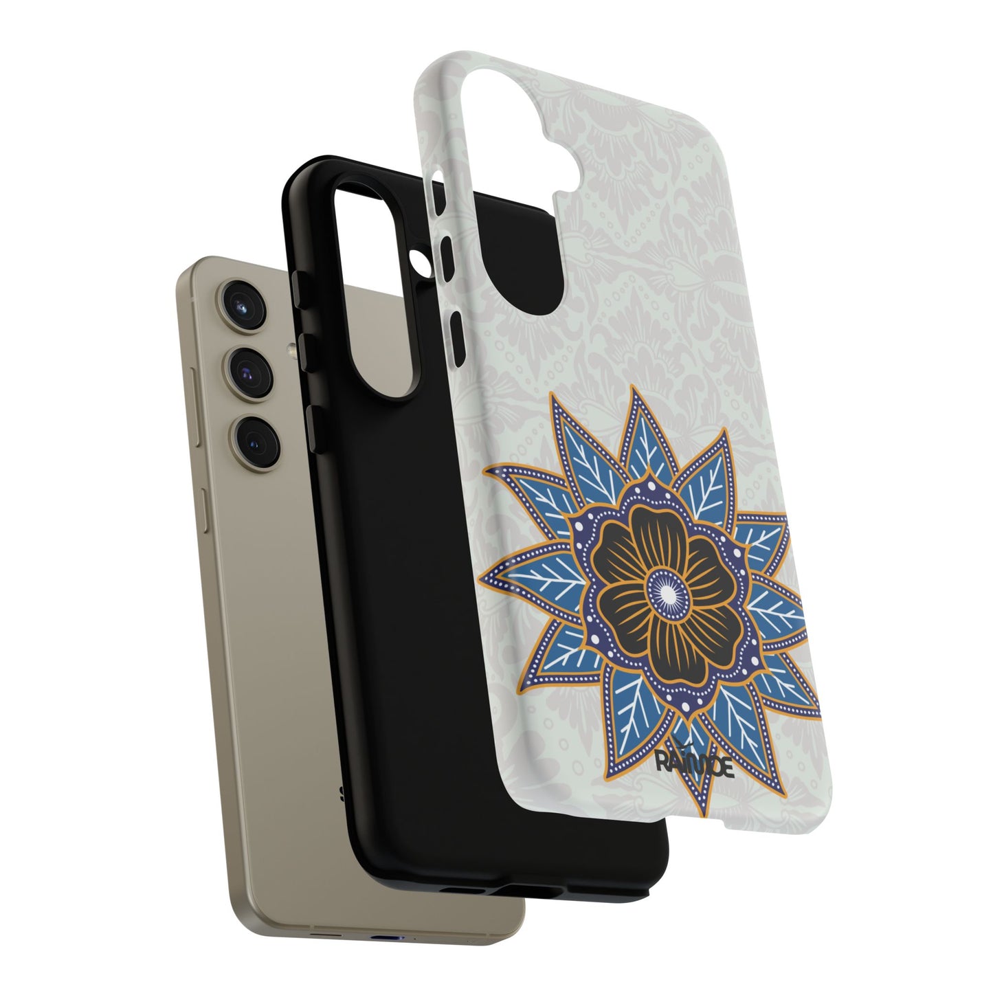 Funda resistente Blue Bloom para Samsung Galaxy (mate)