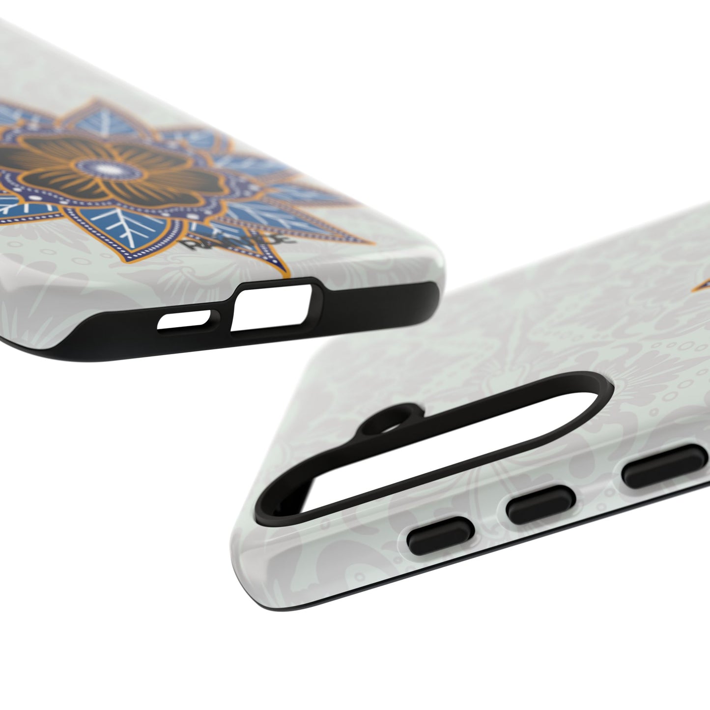 Blue Bloom - Funda resistente para Samsung Galaxy (brillante)