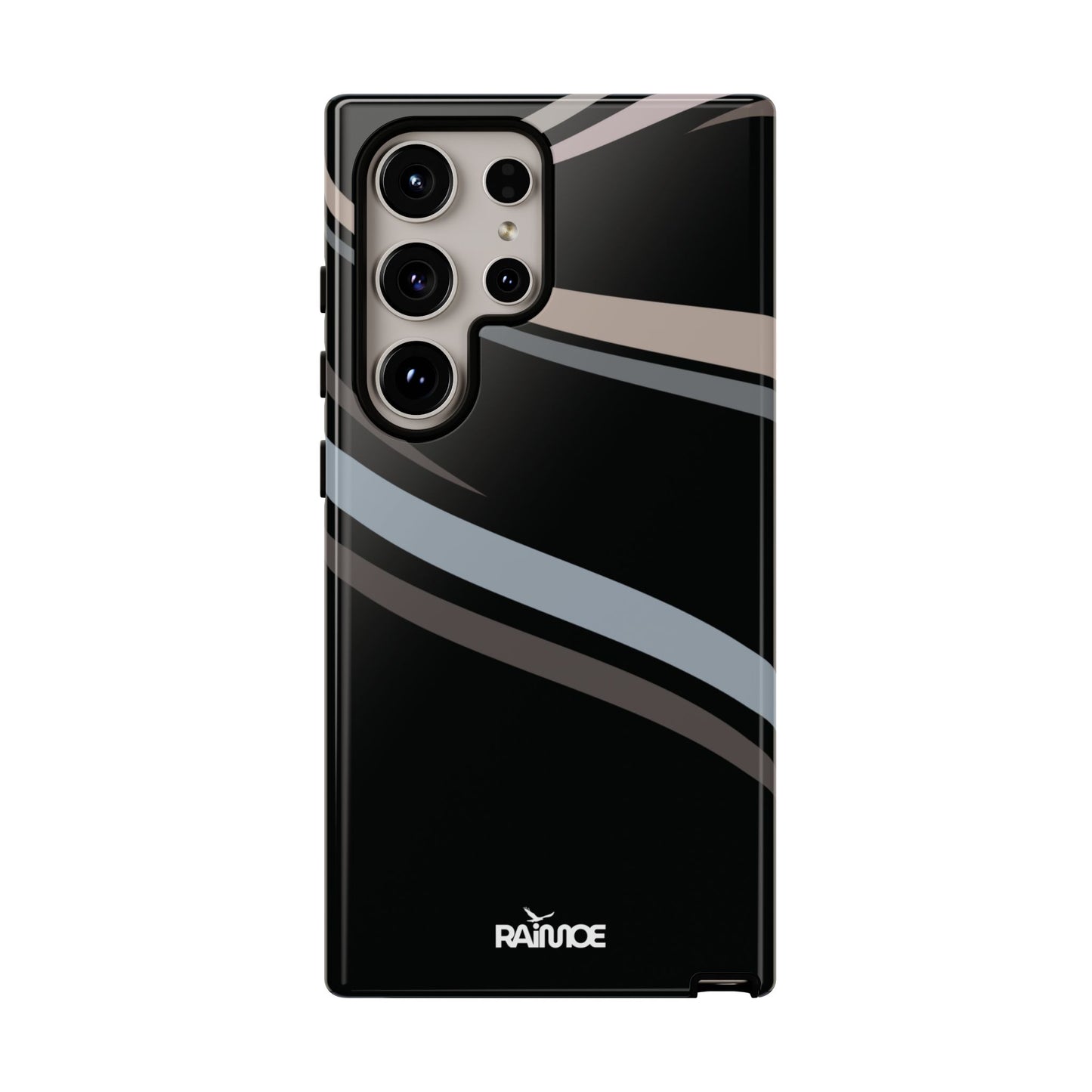 Funda rígida brillante para Samsung Galaxy con líneas onduladas