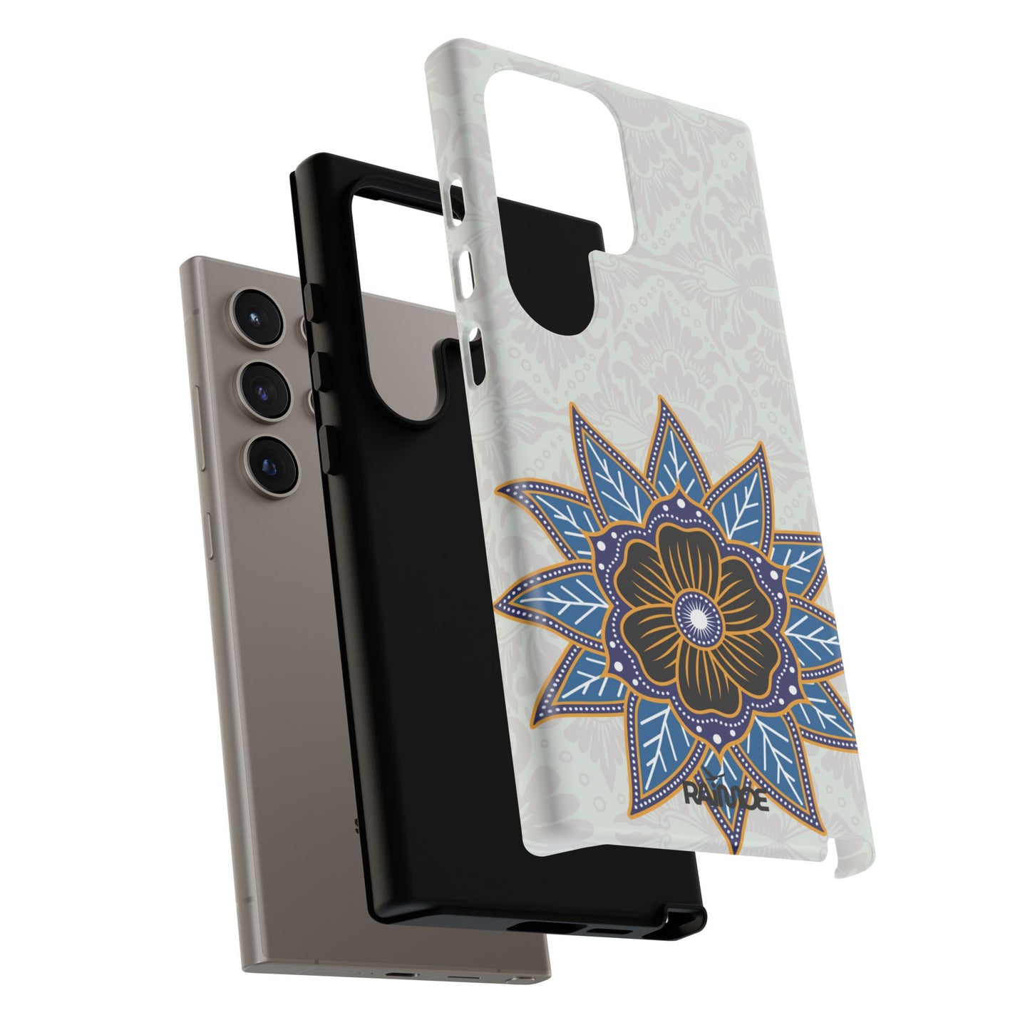 Funda resistente Blue Bloom para Samsung Galaxy (mate)