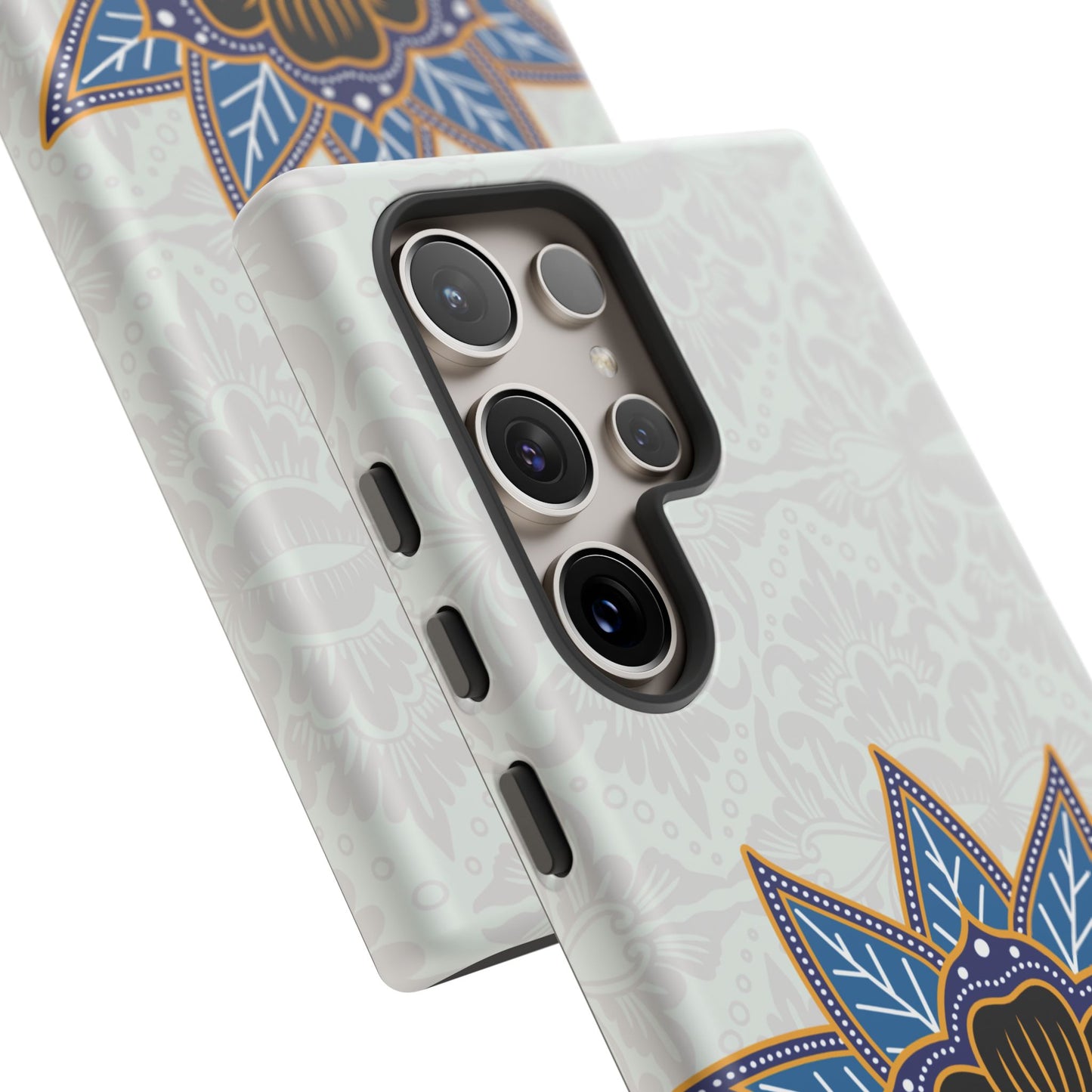 Funda resistente Blue Bloom para Samsung Galaxy (mate)