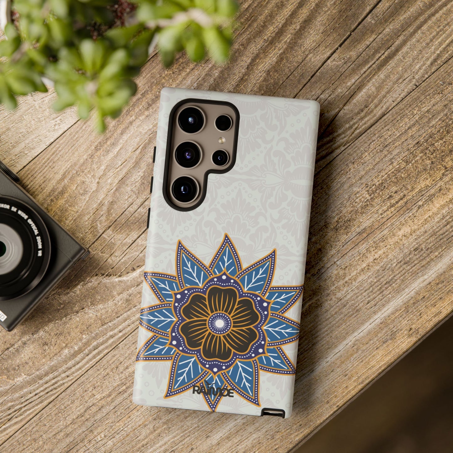 Funda resistente Blue Bloom para Samsung Galaxy (mate)